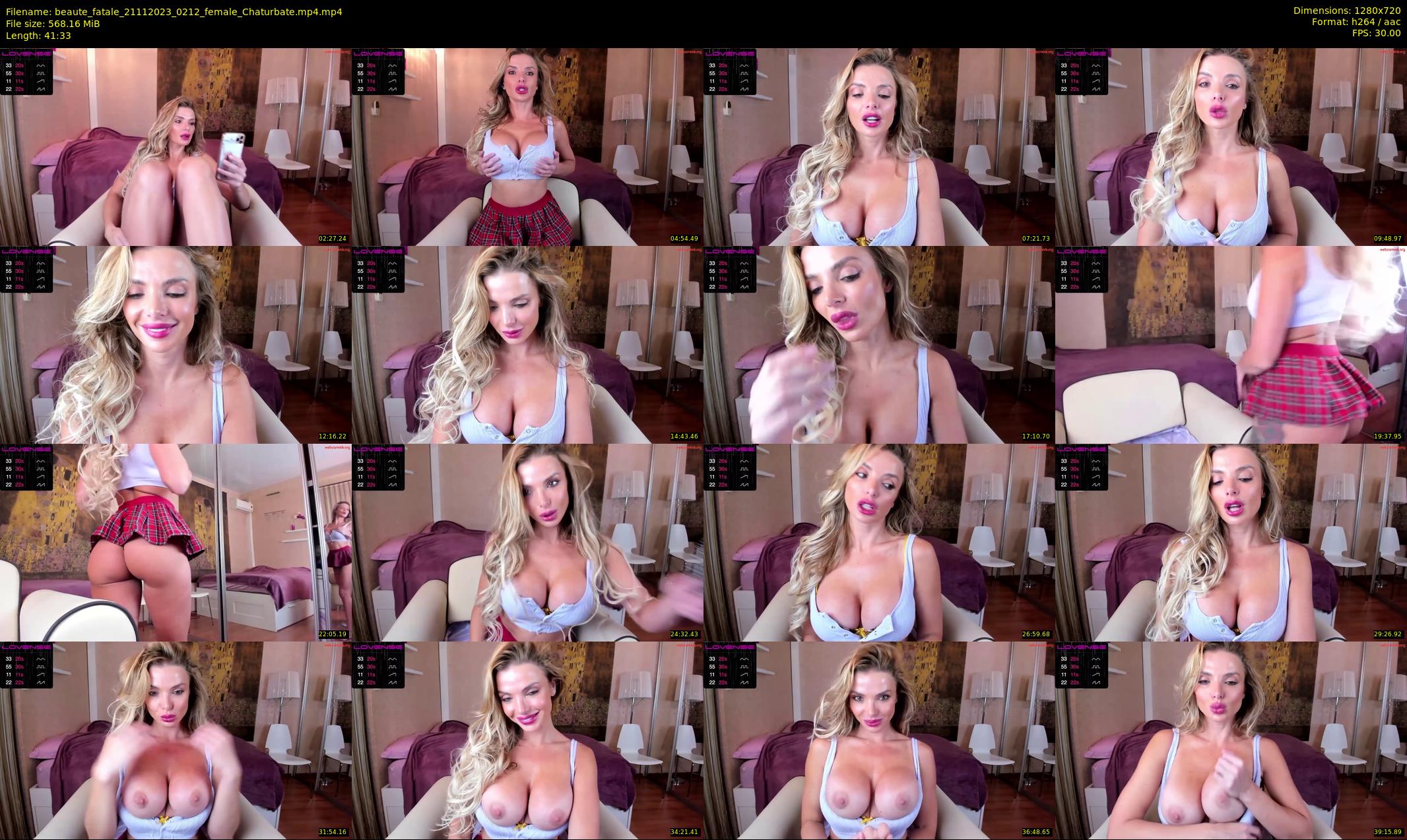 beaute_fatale — 42 minute Chaturbate female cam show recording, 720p, Nov 21, 2023
