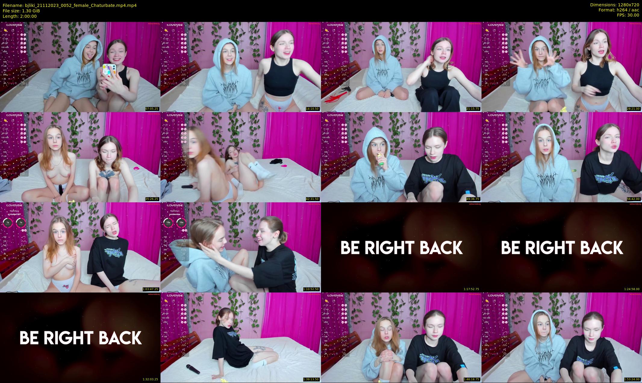 bjliki — 120 minute Chaturbate couple cam show recording, 720p, Nov 21, 2023