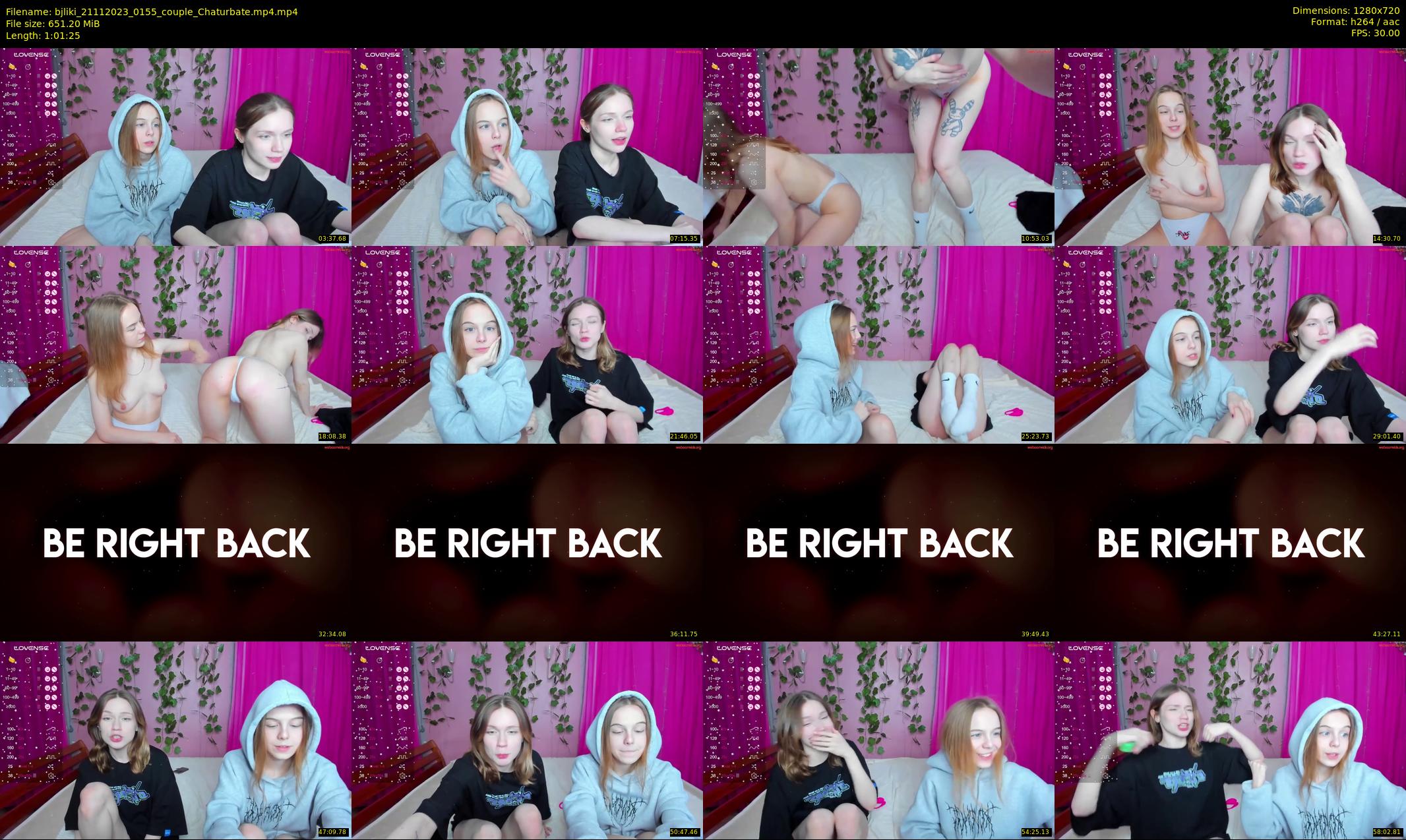 bjliki — 62 minute Chaturbate couple cam show recording, 720p, Nov 21, 2023