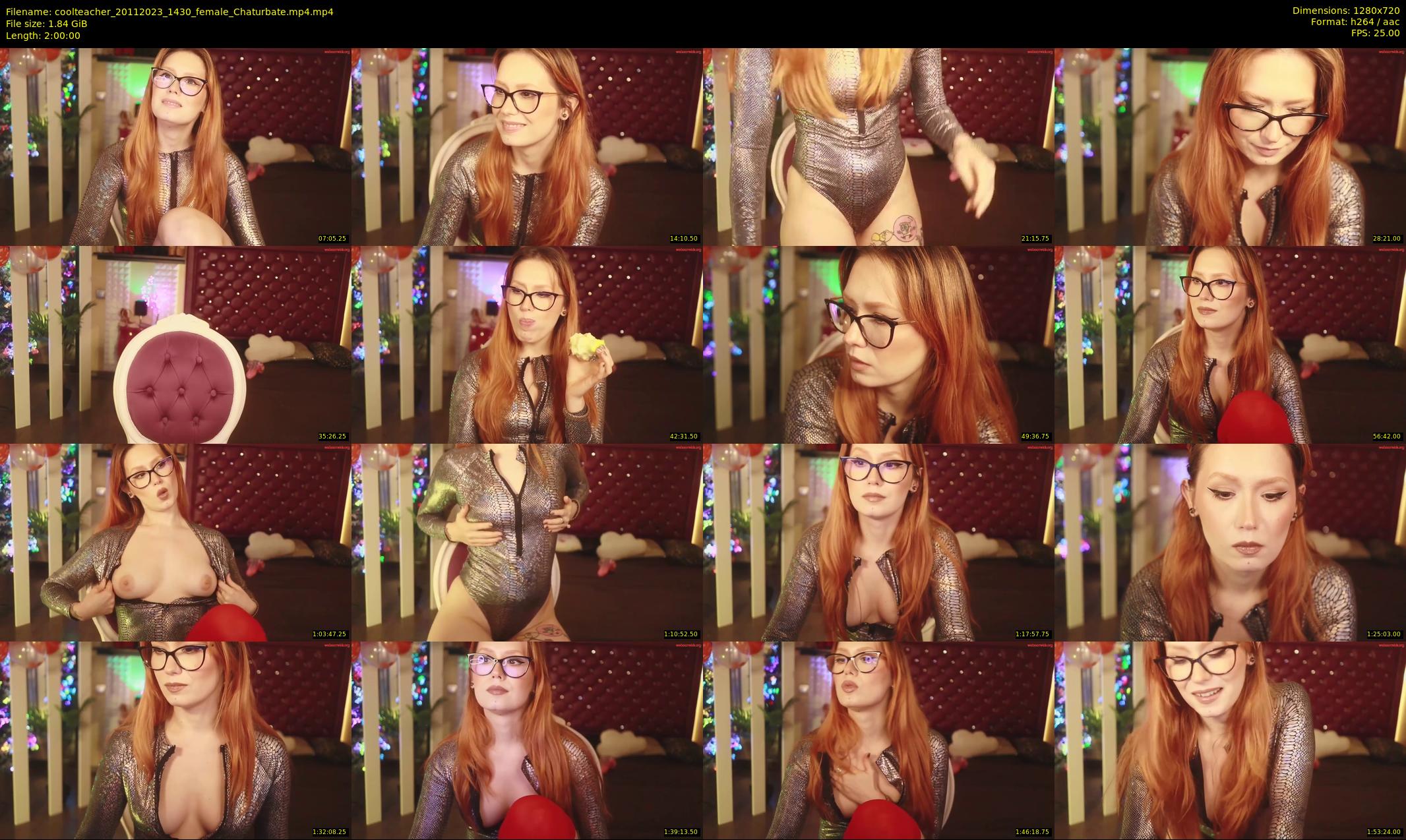 coolteacher — 120 minute Chaturbate female cam show recording, 720p, Nov 20, 2023