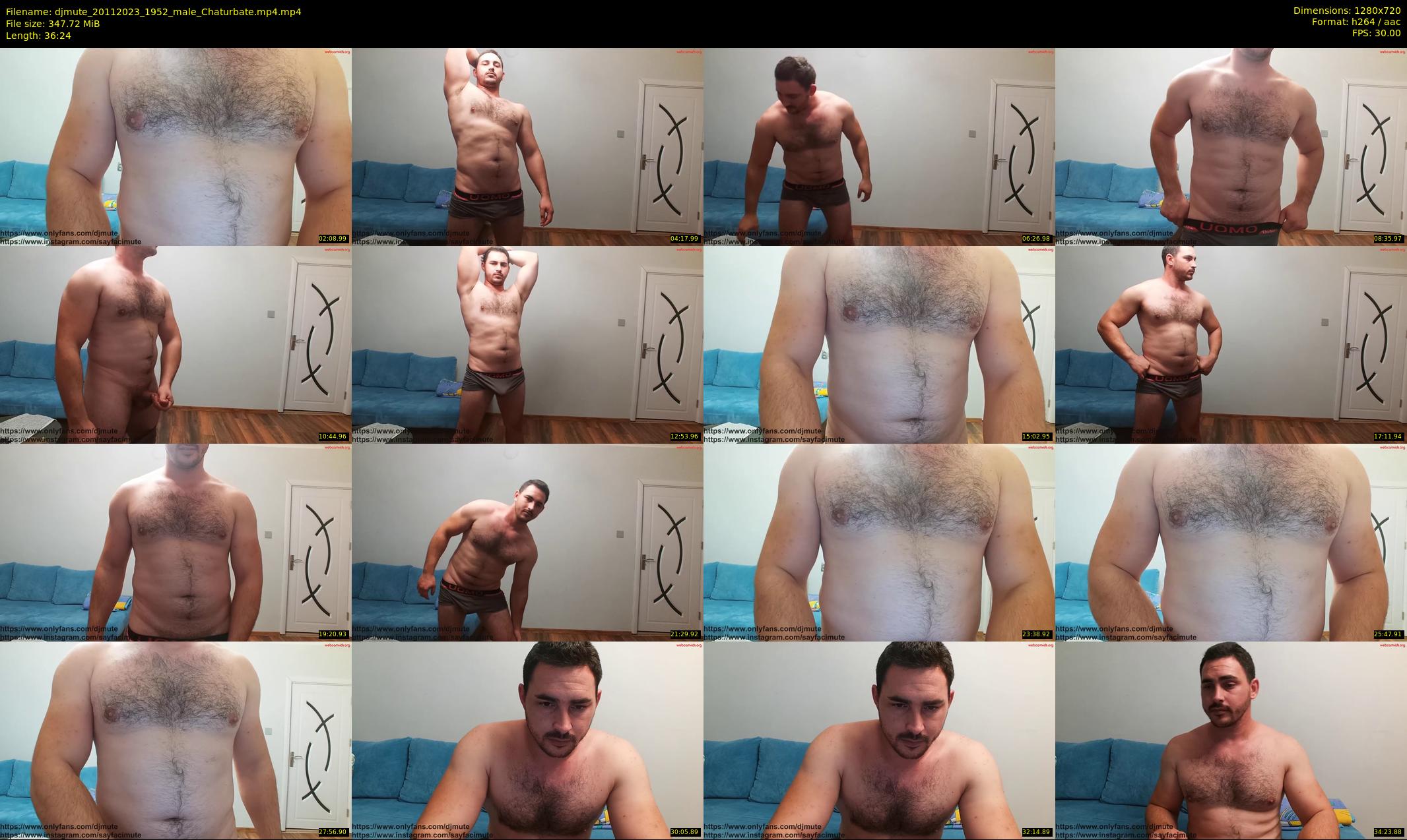 djmute — 37 minute Chaturbate male cam show recording, 720p, Nov 20, 2023