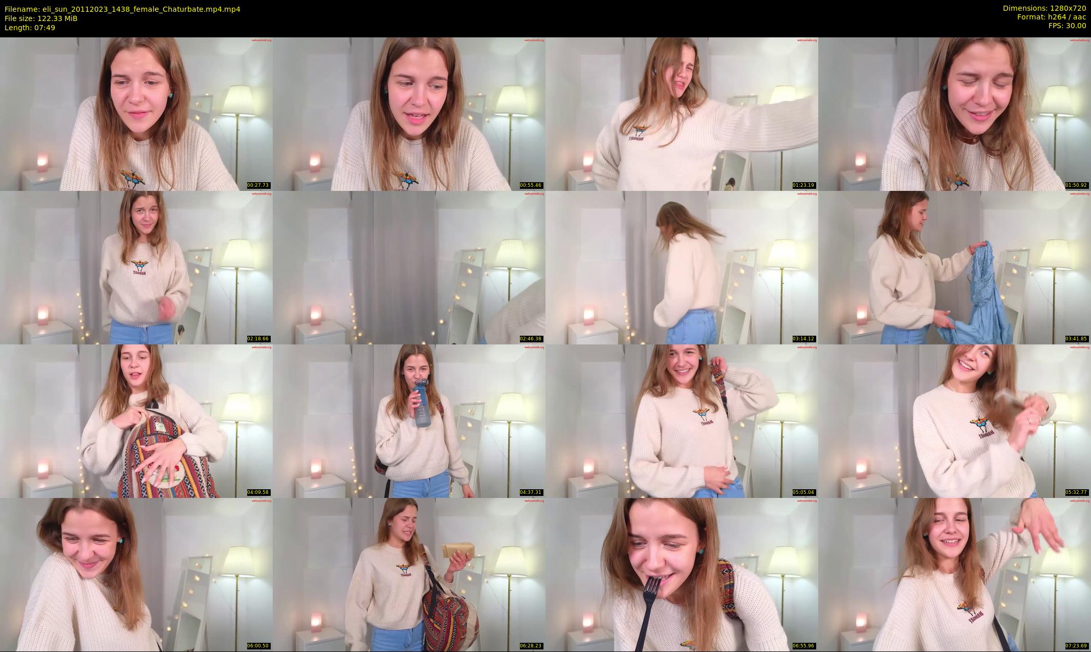 eli_sun — 8 minute Chaturbate female cam show recording, 720p, Nov 20, 2023