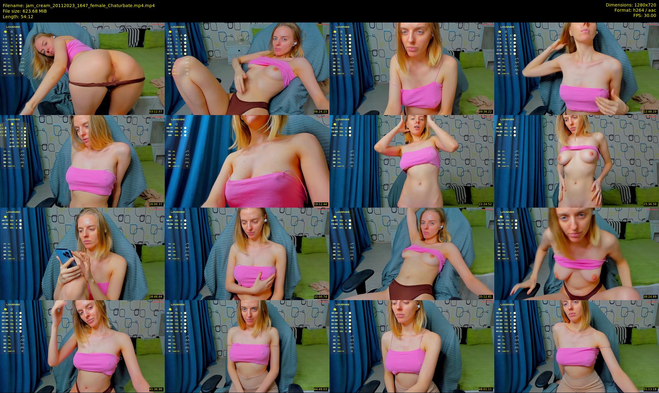 jam_cream — 55 minute Chaturbate female cam show recording, 720p, Nov 20, 2023