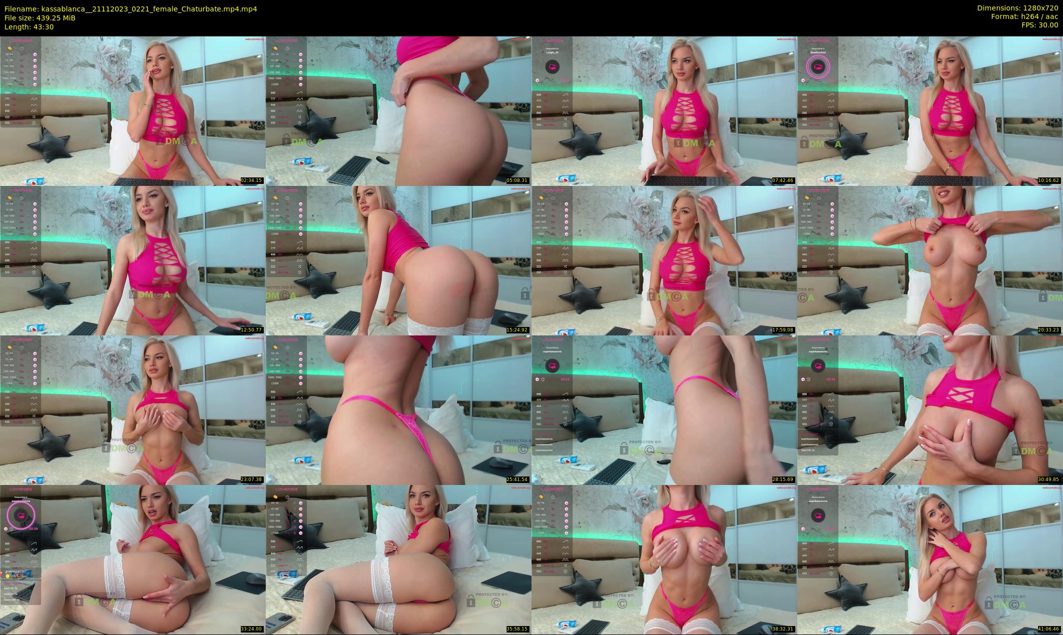 kassablanca_ — 44 minute Chaturbate female cam show recording, 720p, Nov 21, 2023