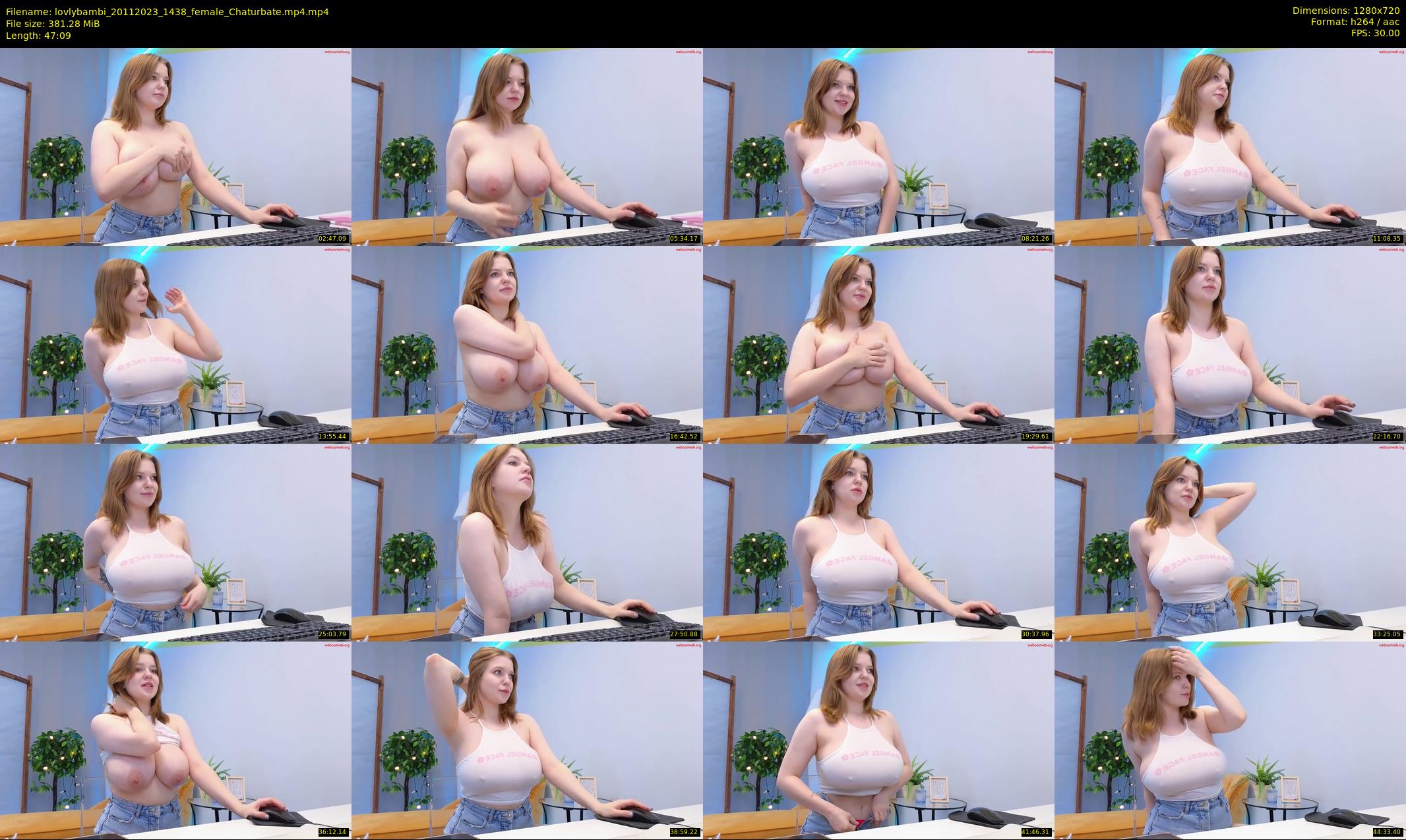 lovlybambi — 48 minute Chaturbate female cam show recording, 720p, Nov 20, 2023