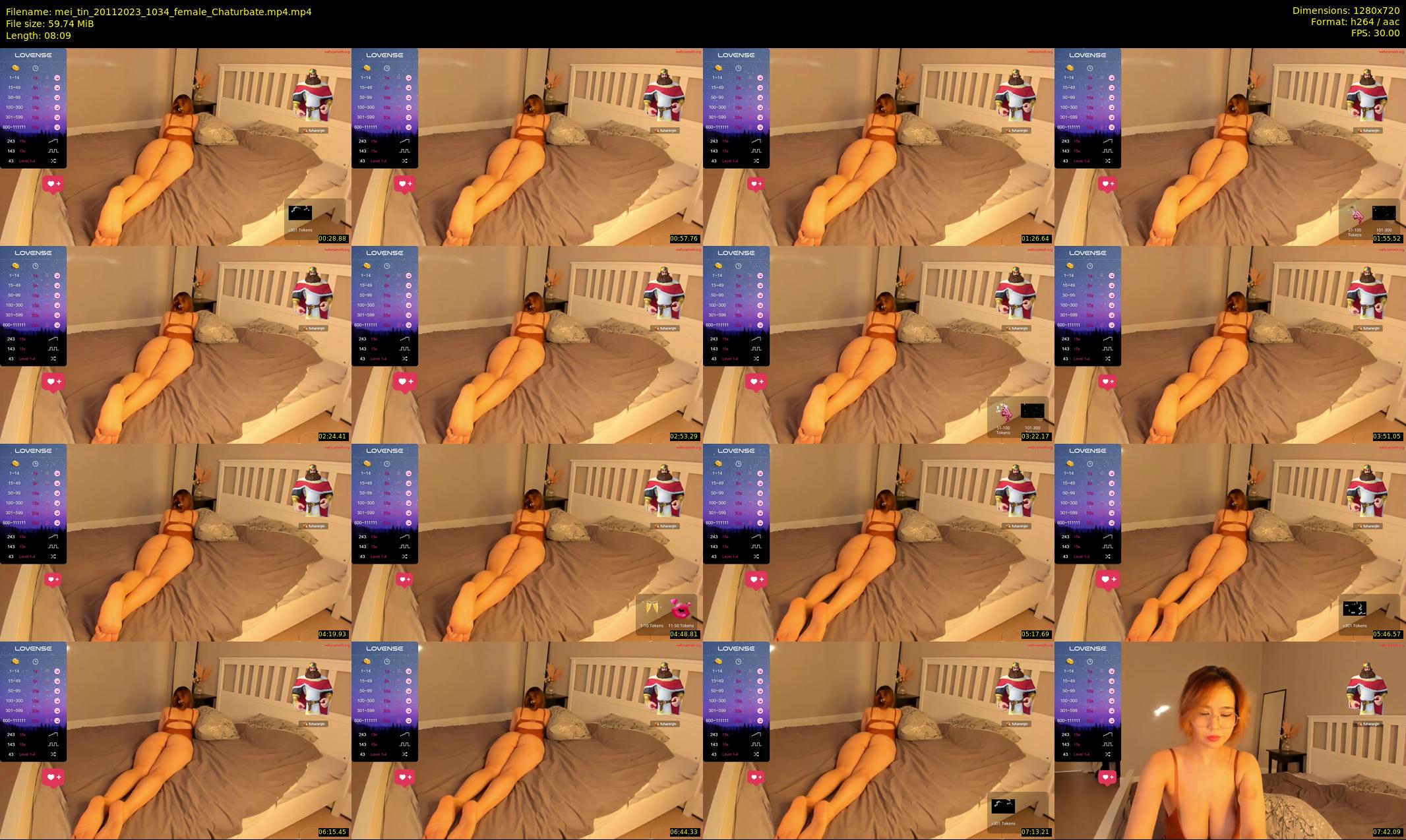 mei_tin — 9 minute Chaturbate female cam show recording, 720p, Nov 20, 2023