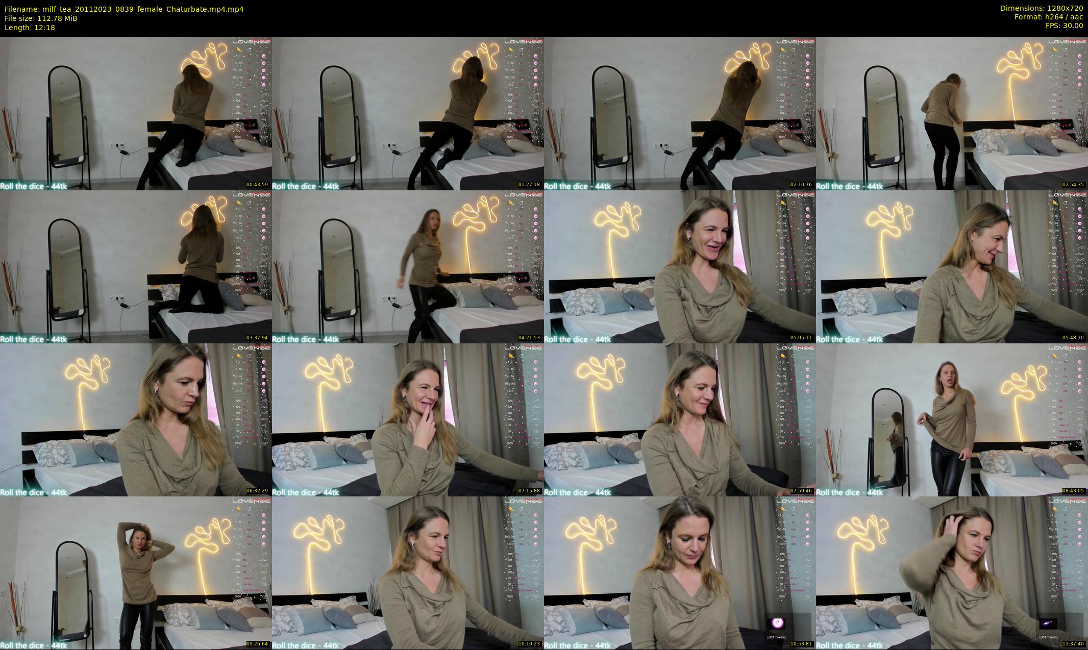 milf_tea — 13 minute Chaturbate female cam show recording, 720p, Nov 20, 2023