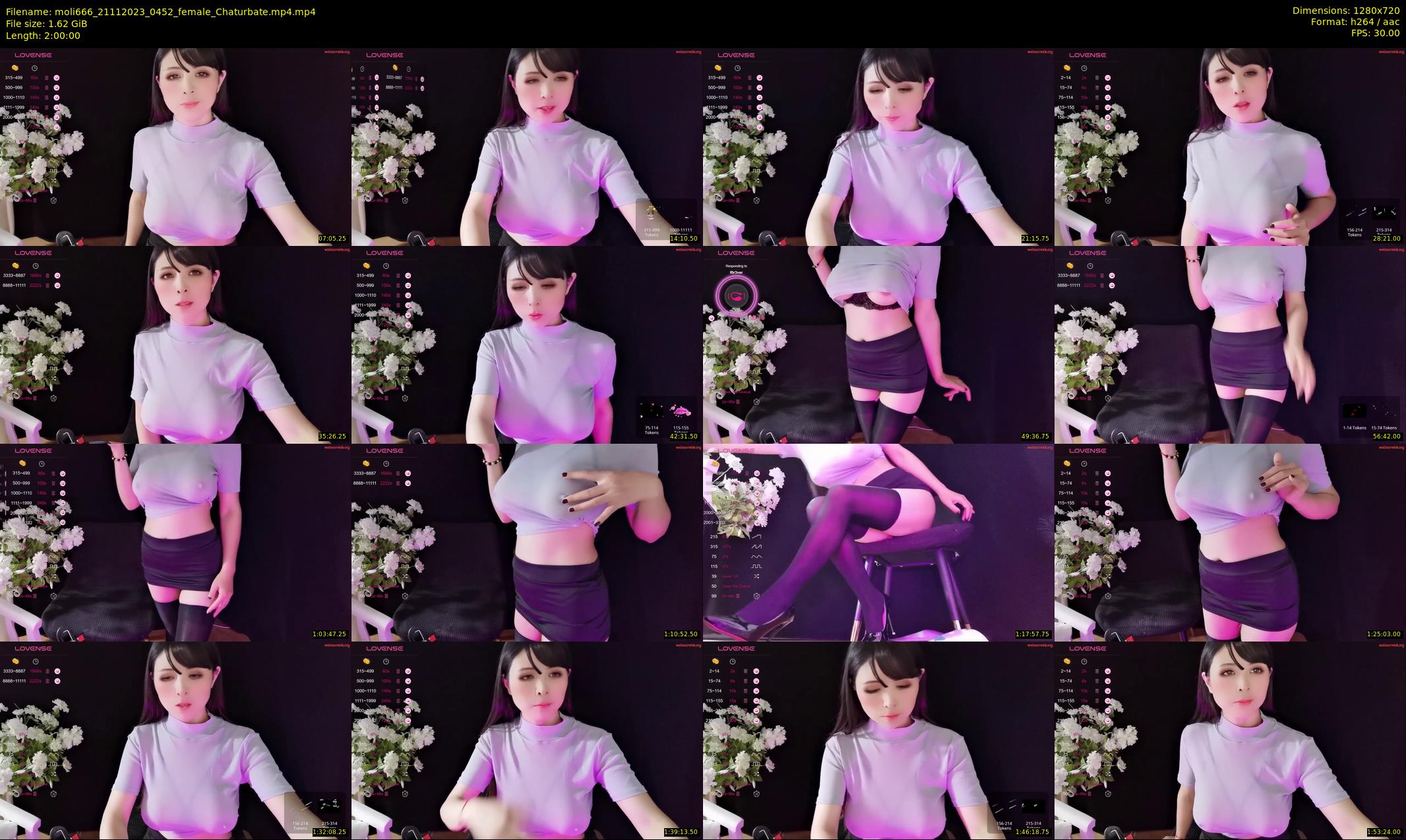 moli666 — 120 minute Chaturbate female cam show recording, 720p, Nov 21, 2023