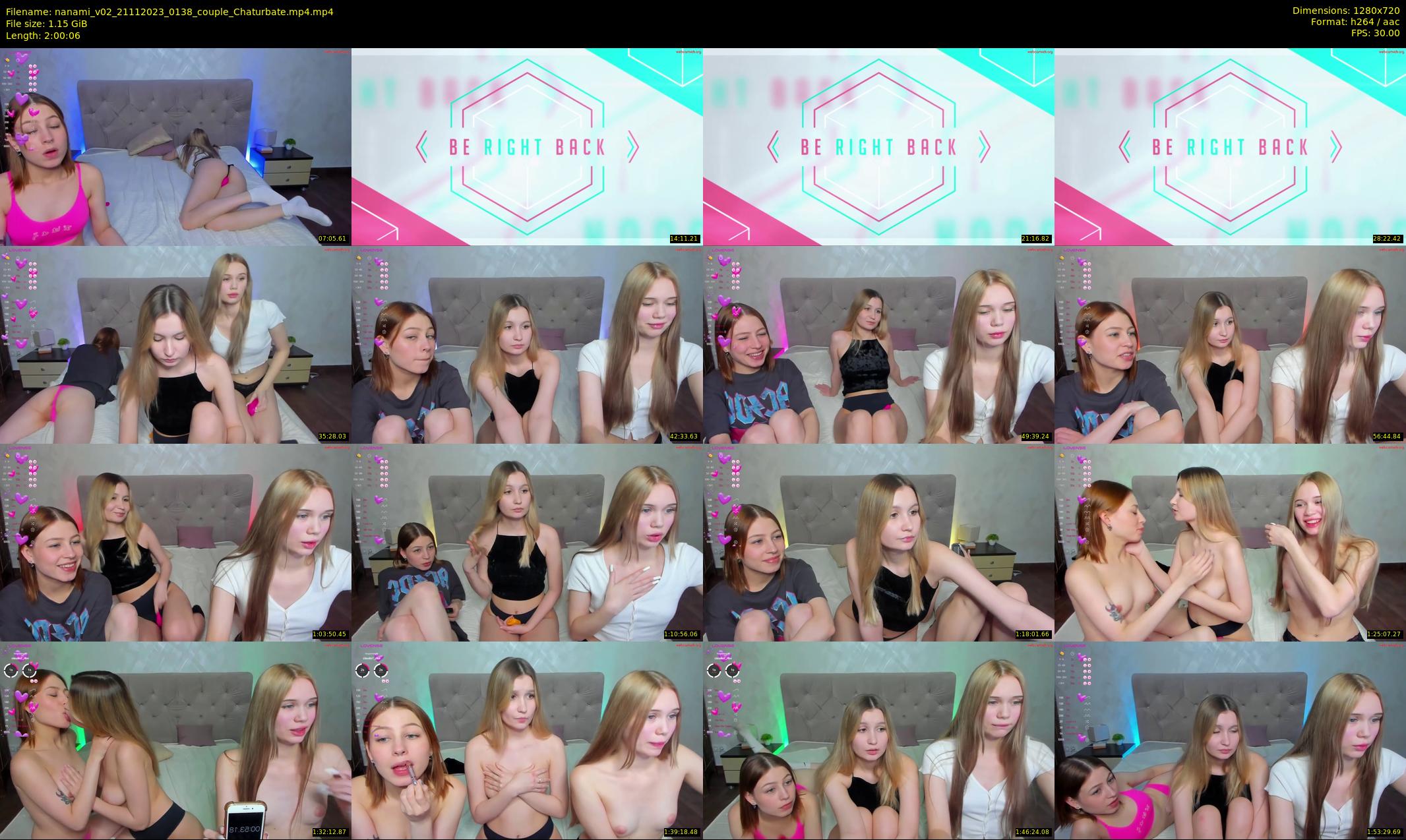 nanami_v02 — 121 minute Chaturbate couple cam show recording, 720p, Nov 21, 2023