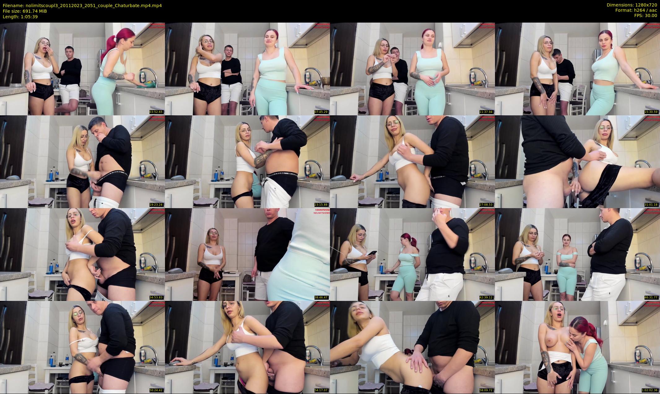 nolimitscoupl3 — 66 minute Chaturbate couple cam show recording, 720p, Nov 20, 2023
