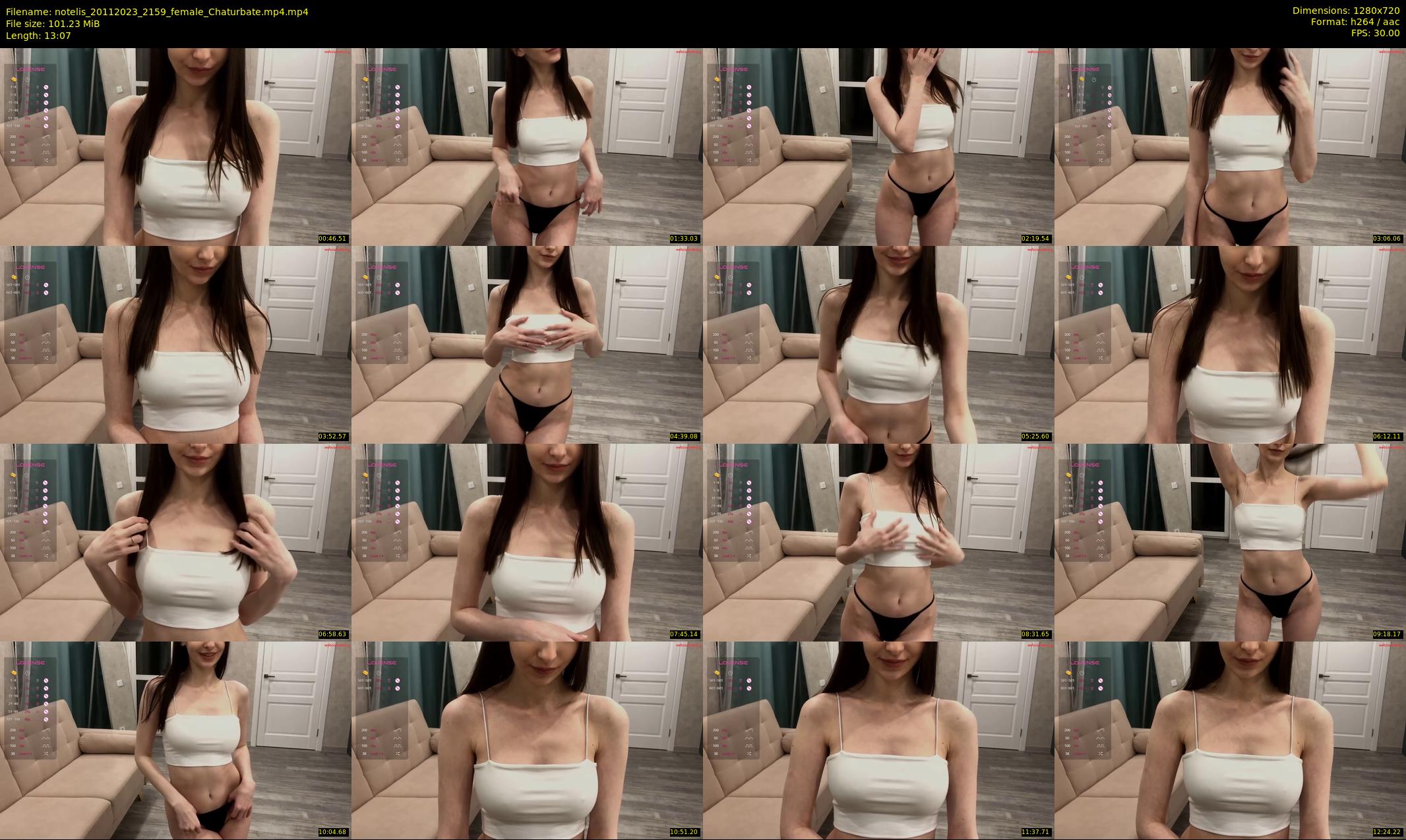 notelis — 14 minute Chaturbate female cam show recording, 720p, Nov 20, 2023