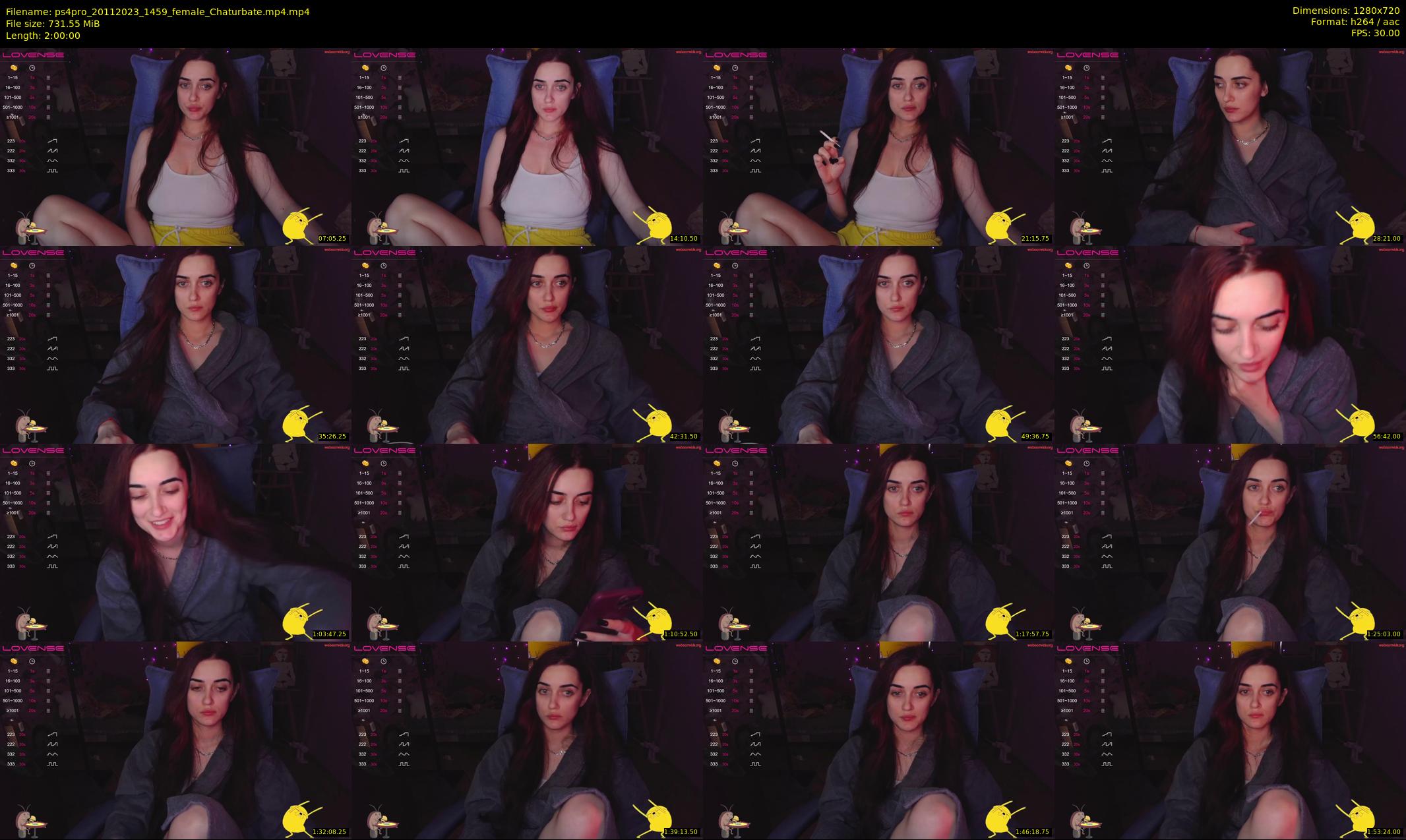 ps4pro — 120 minute Chaturbate female cam show recording, 720p, Nov 20, 2023