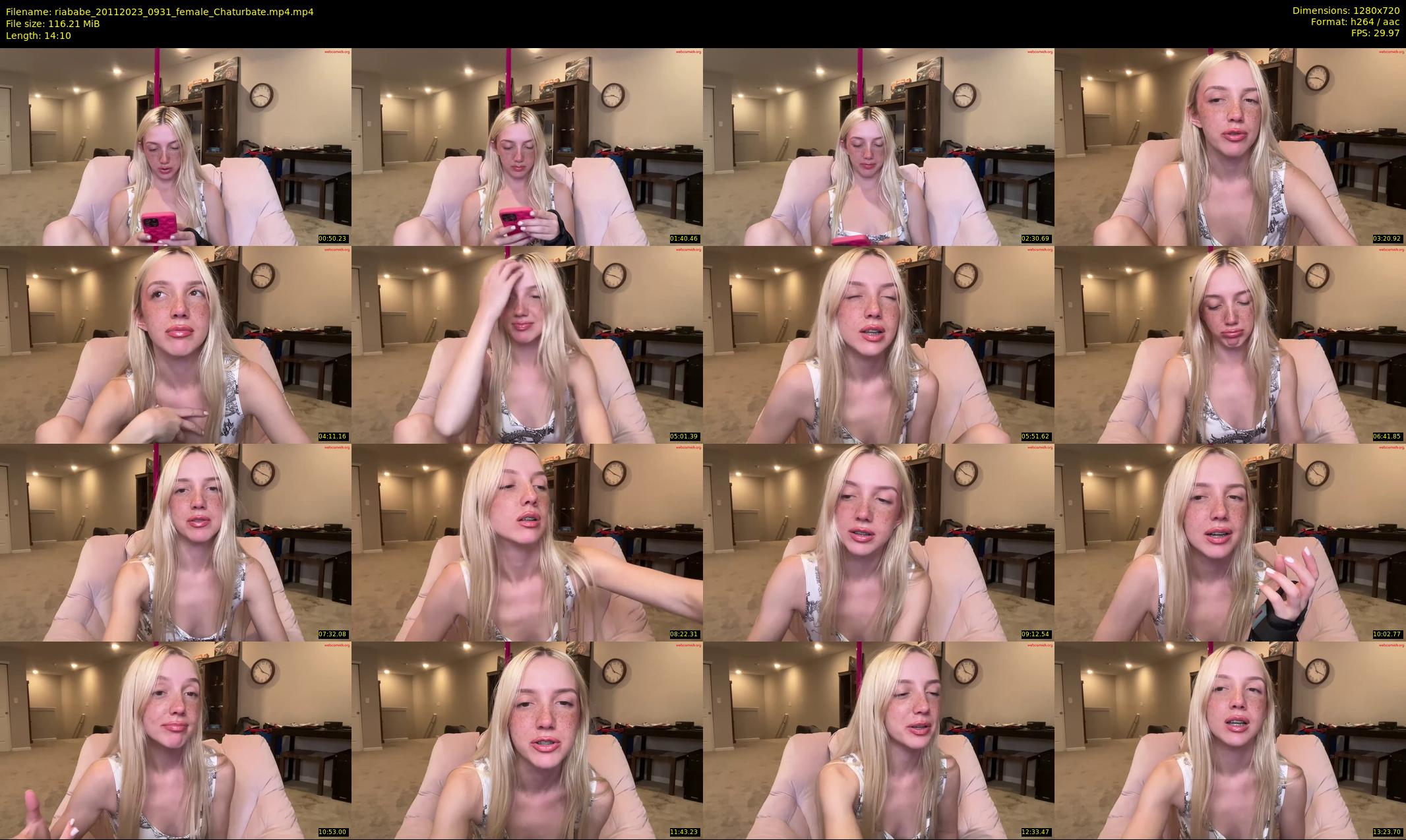 riababe — 15 minute Chaturbate female cam show recording, 720p, Nov 20, 2023