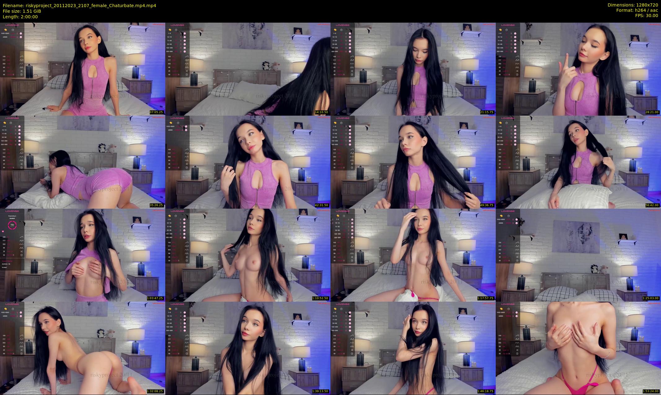 riskyproject — 120 minute Chaturbate couple cam show recording, 720p, Nov 20, 2023