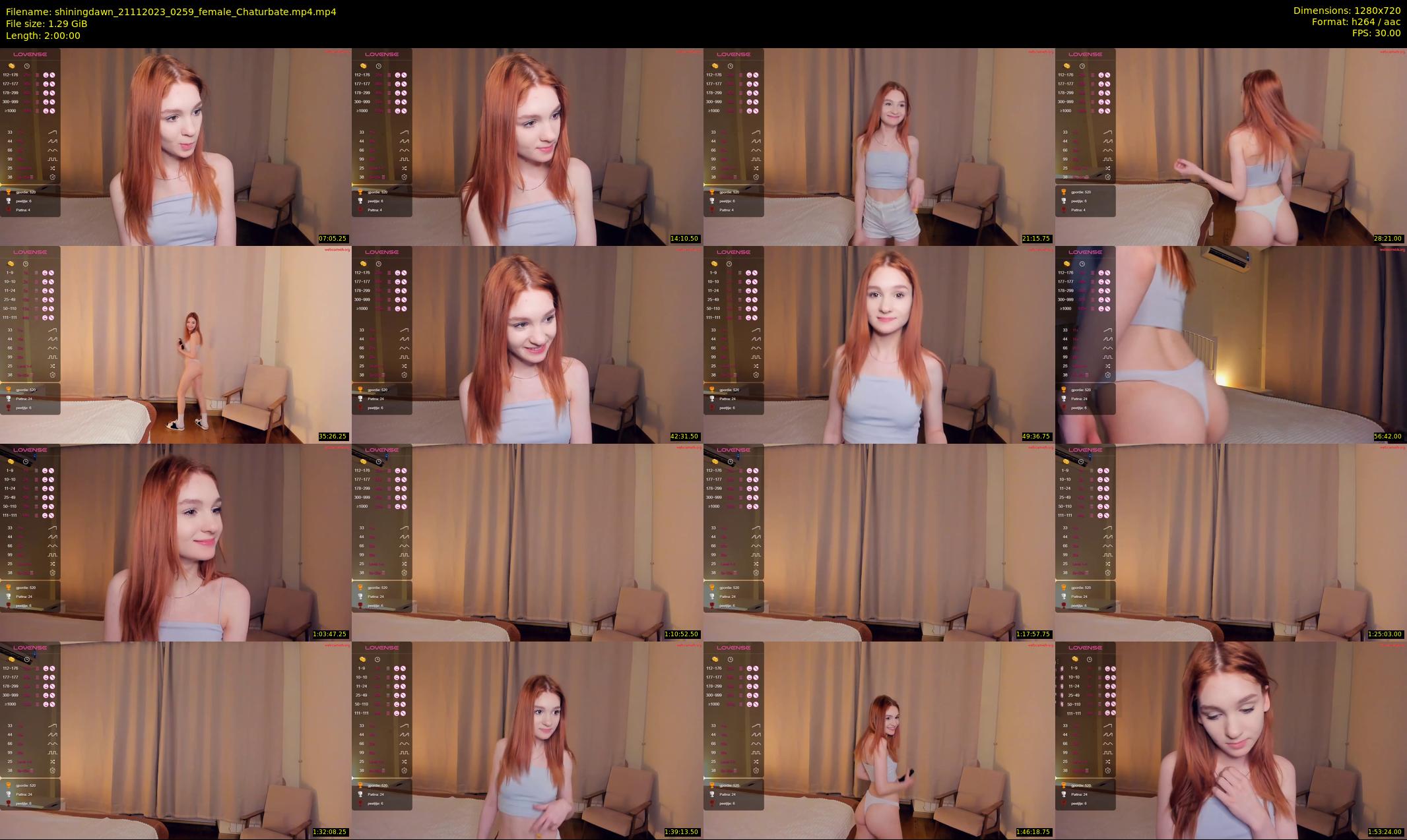 shiningdawn — 120 minute Chaturbate female cam show recording, 720p, Nov 21, 2023