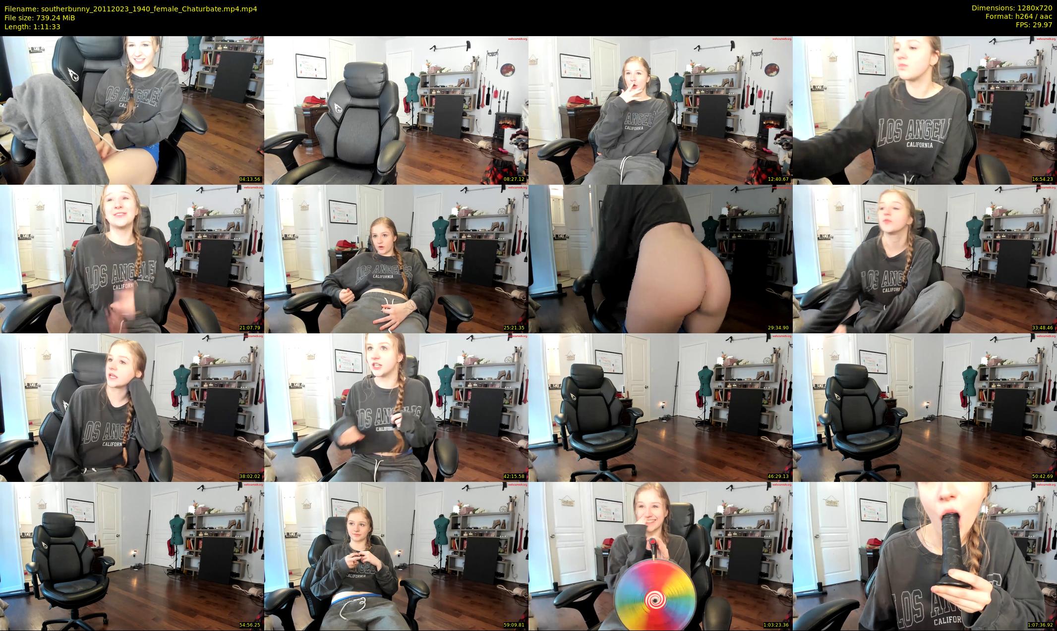 southerbunny — 72 minute Chaturbate female cam show recording, 720p, Nov 20, 2023