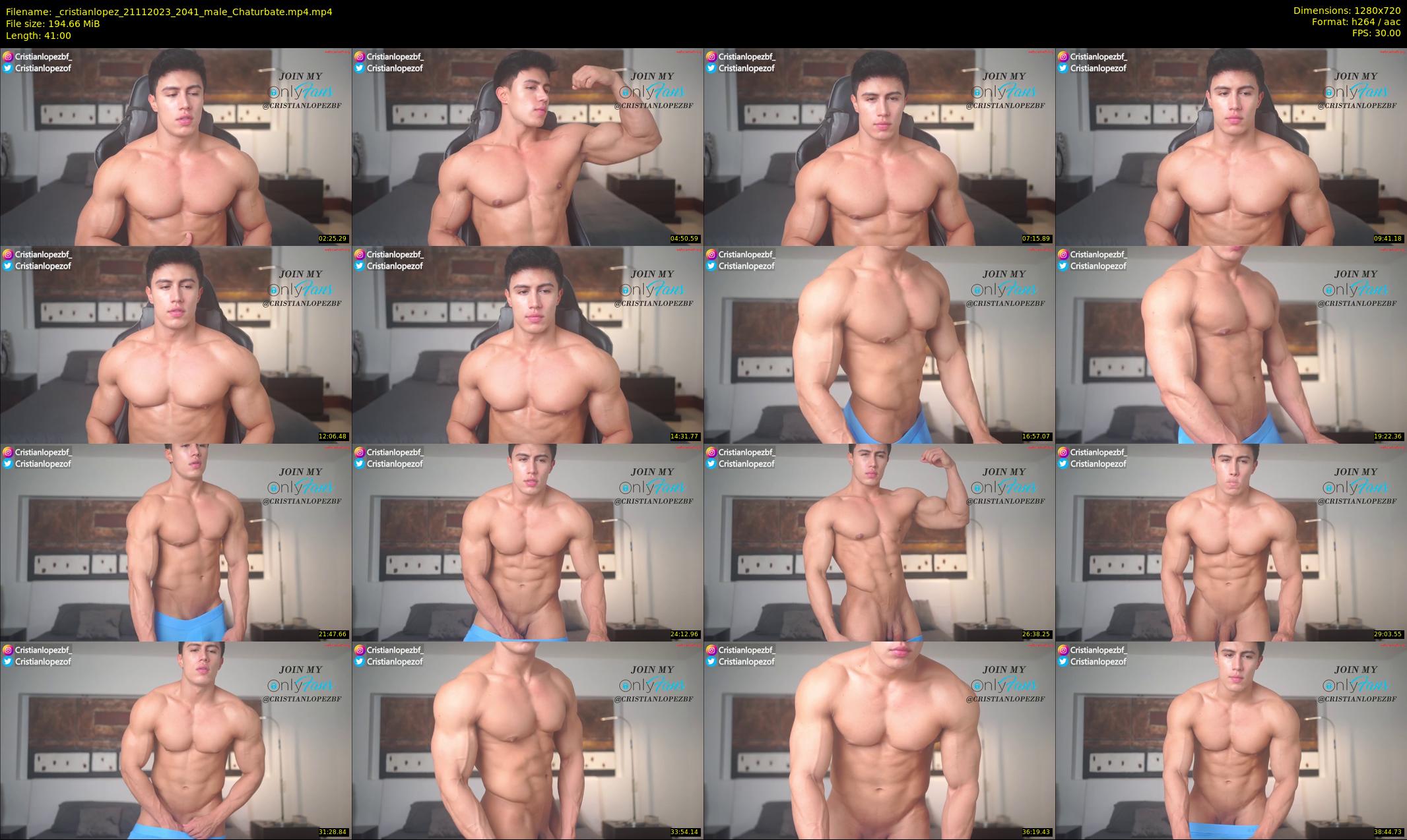_cristianlopez — 41 minute Chaturbate male cam show recording, 720p, Nov 21, 2023