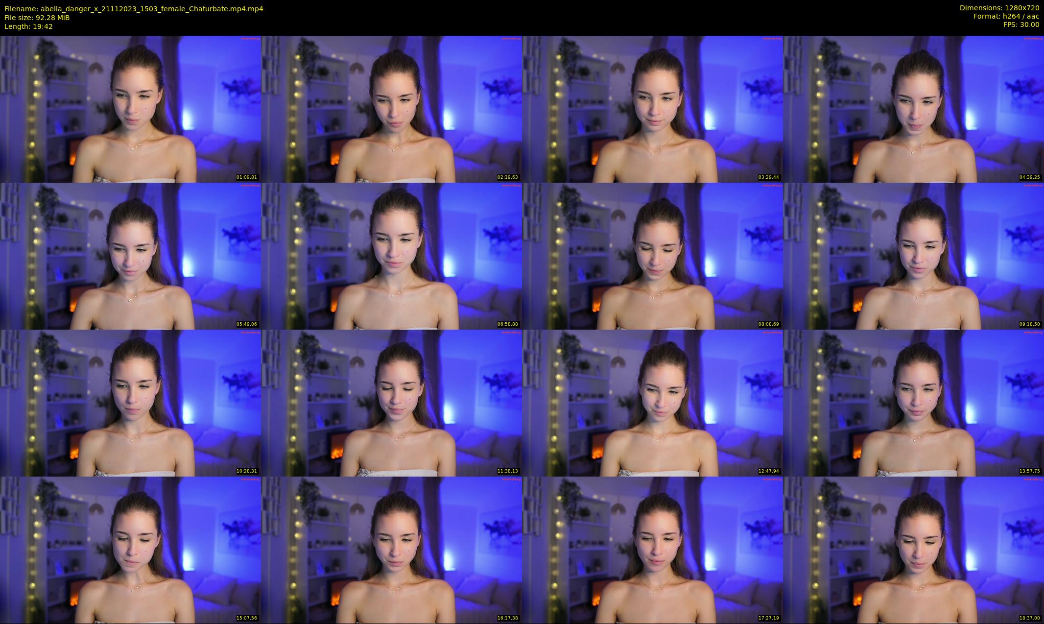 abella_danger_x — 20 minute Chaturbate female cam show recording, 720p, Nov 21, 2023