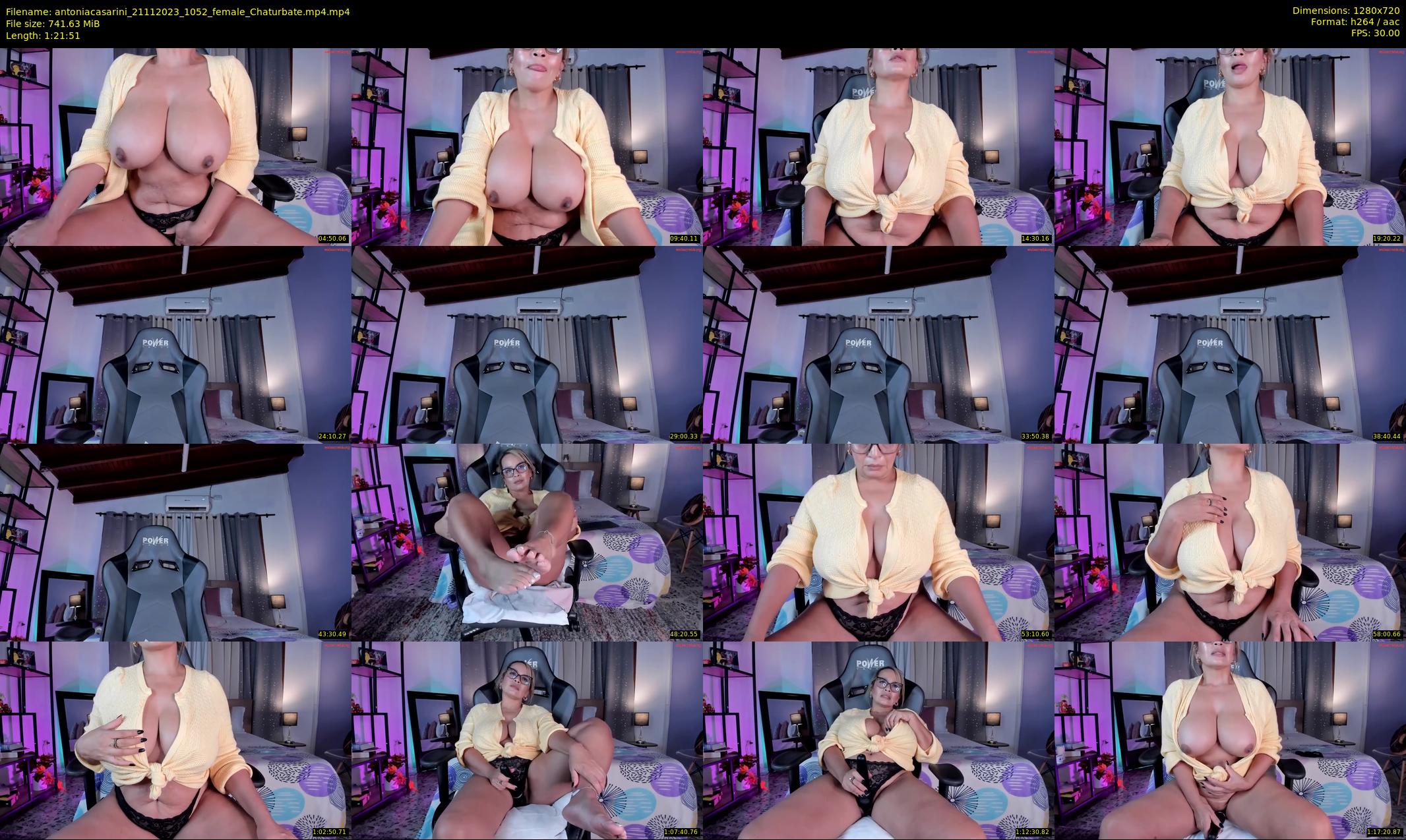 antoniacasarini — 82 minute Chaturbate female cam show recording, 720p, Nov 21, 2023