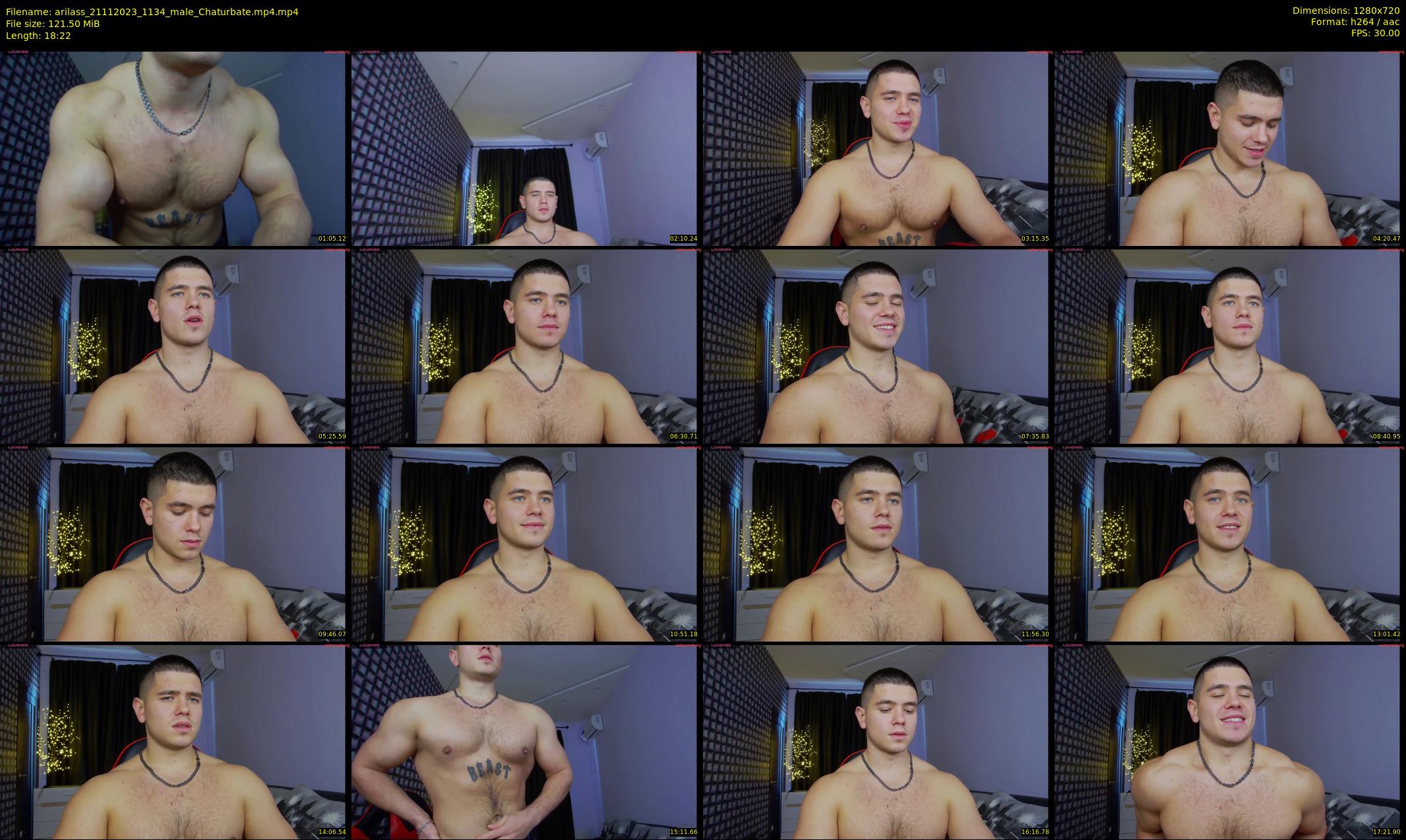 arilass — 19 minute Chaturbate male cam show recording, 720p, Nov 21, 2023