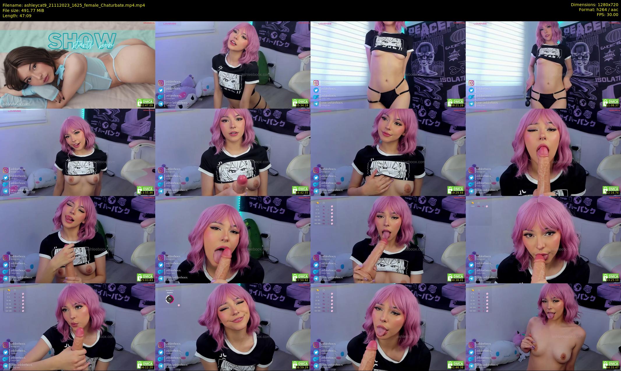 ashleycat9 — 48 minute Chaturbate female cam show recording, 720p, Nov 21, 2023