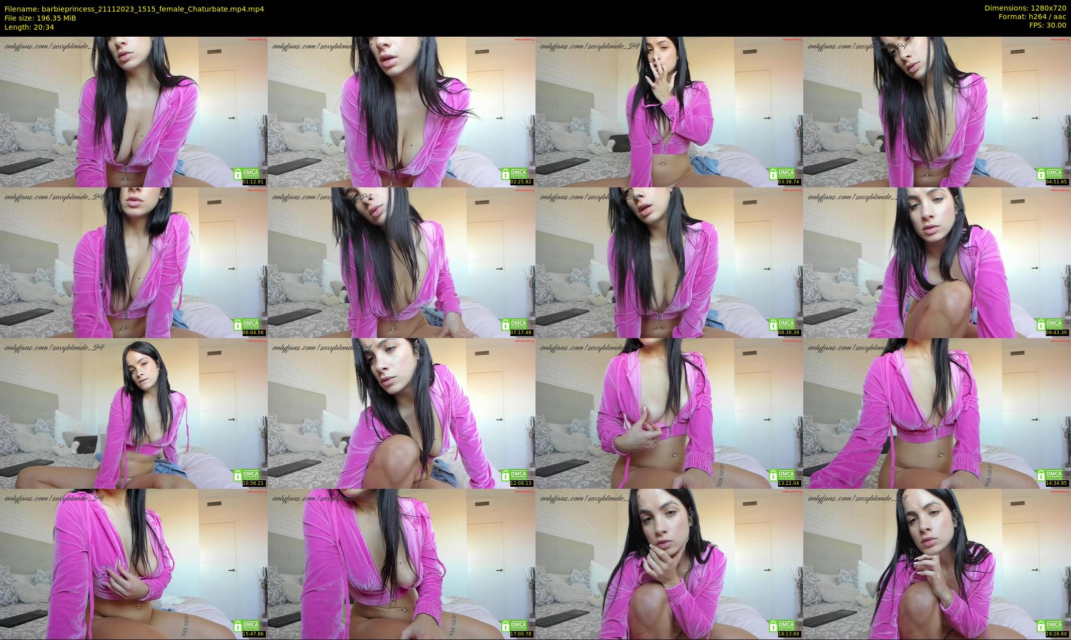 barbieprincess — 21 minute Chaturbate female cam show recording, 720p, Nov 21, 2023