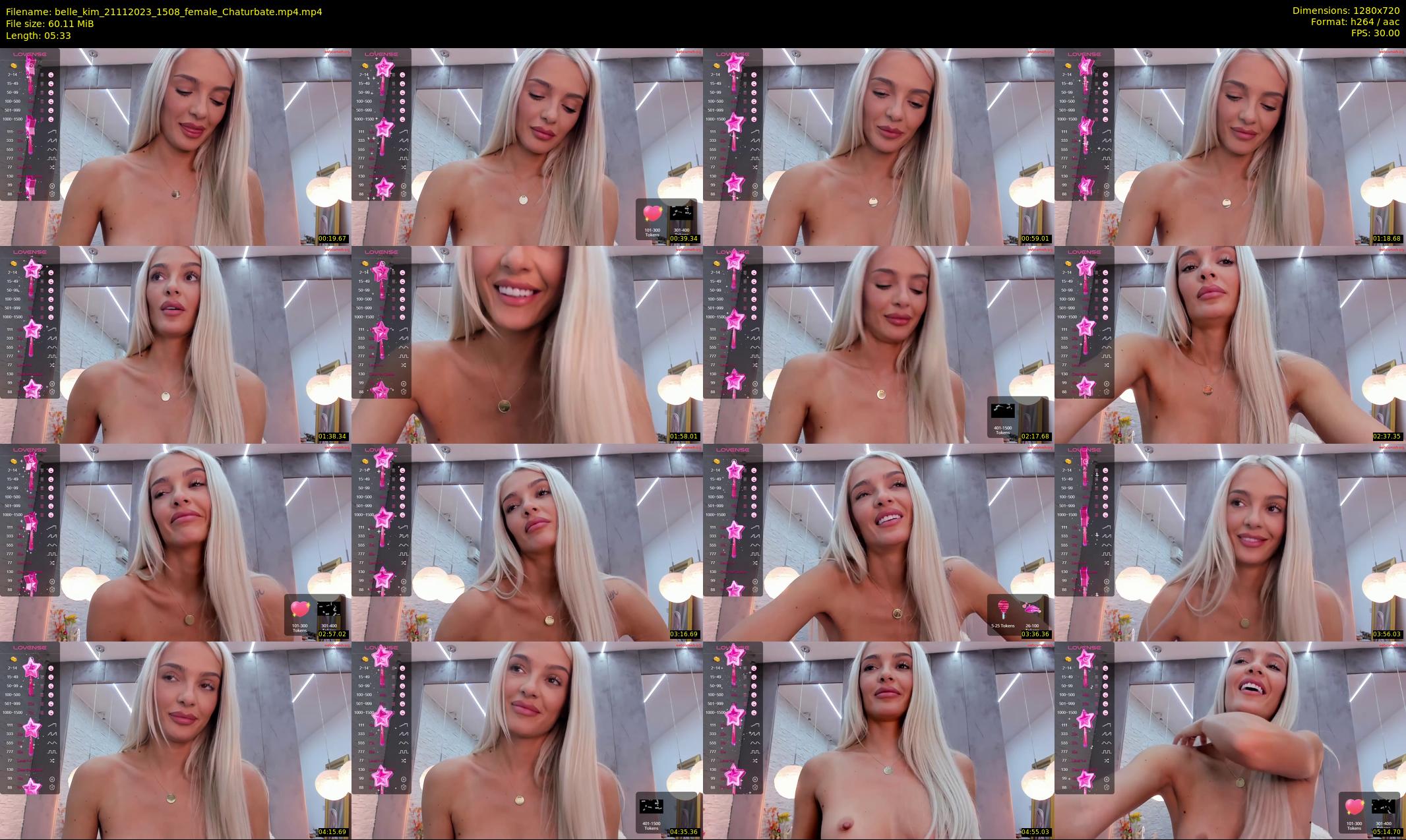 belle_kim — 6 minute Chaturbate female cam show recording, 720p, Nov 21, 2023