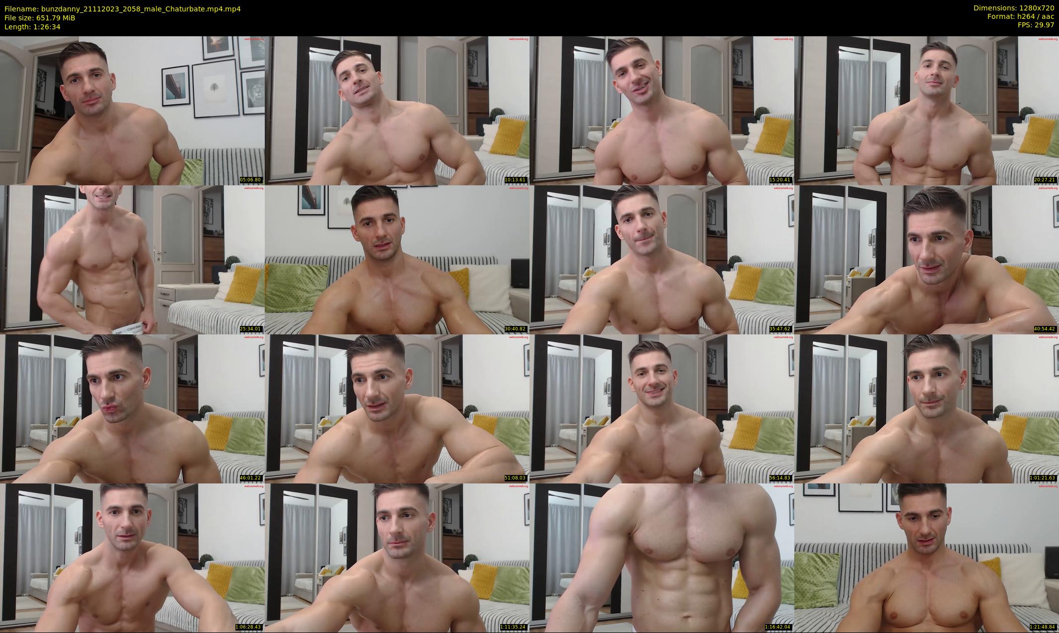 bunzdanny — 87 minute Chaturbate male cam show recording, 720p, Nov 21, 2023