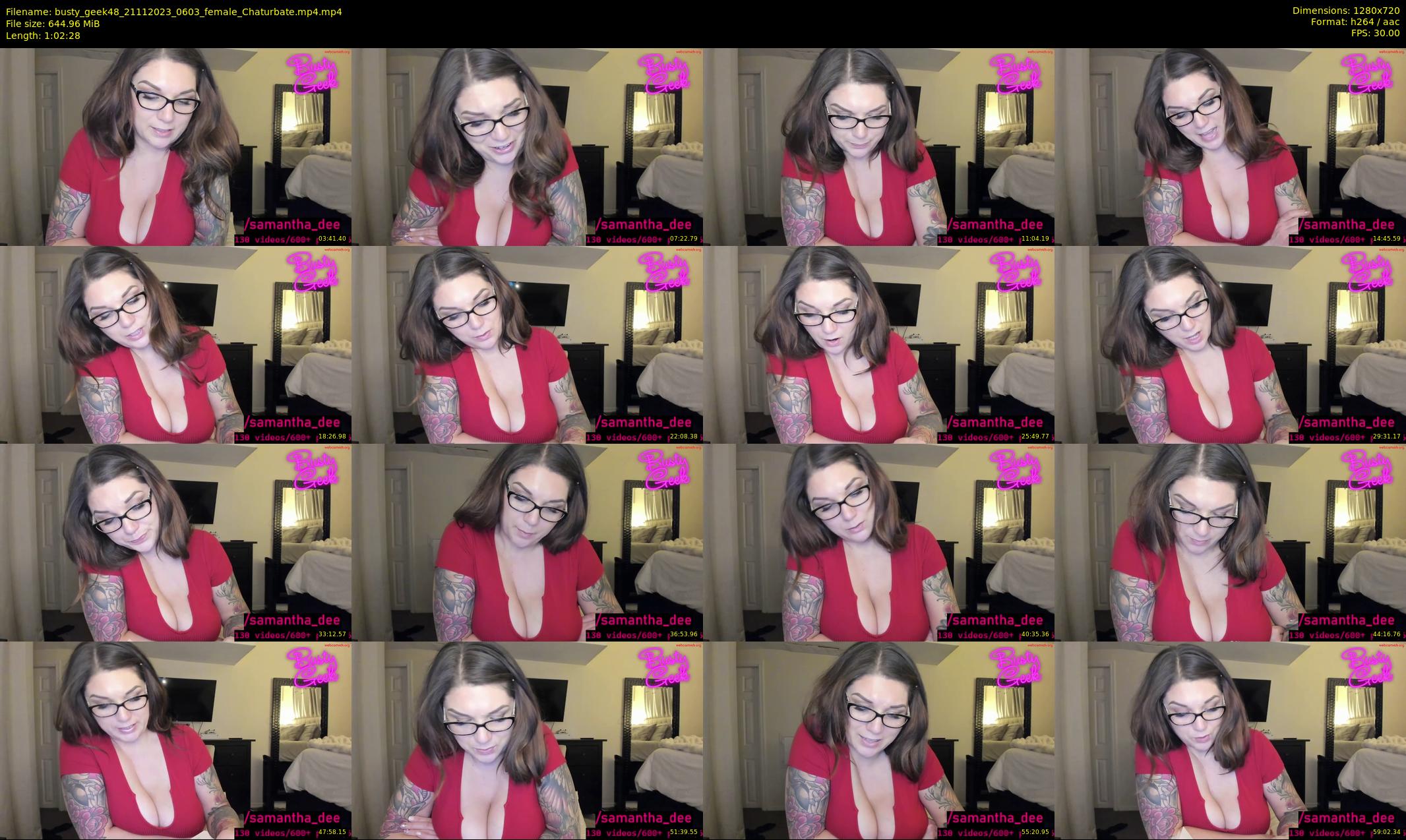 busty_geek48 — 63 minute Chaturbate female cam show recording, 720p, Nov 21, 2023