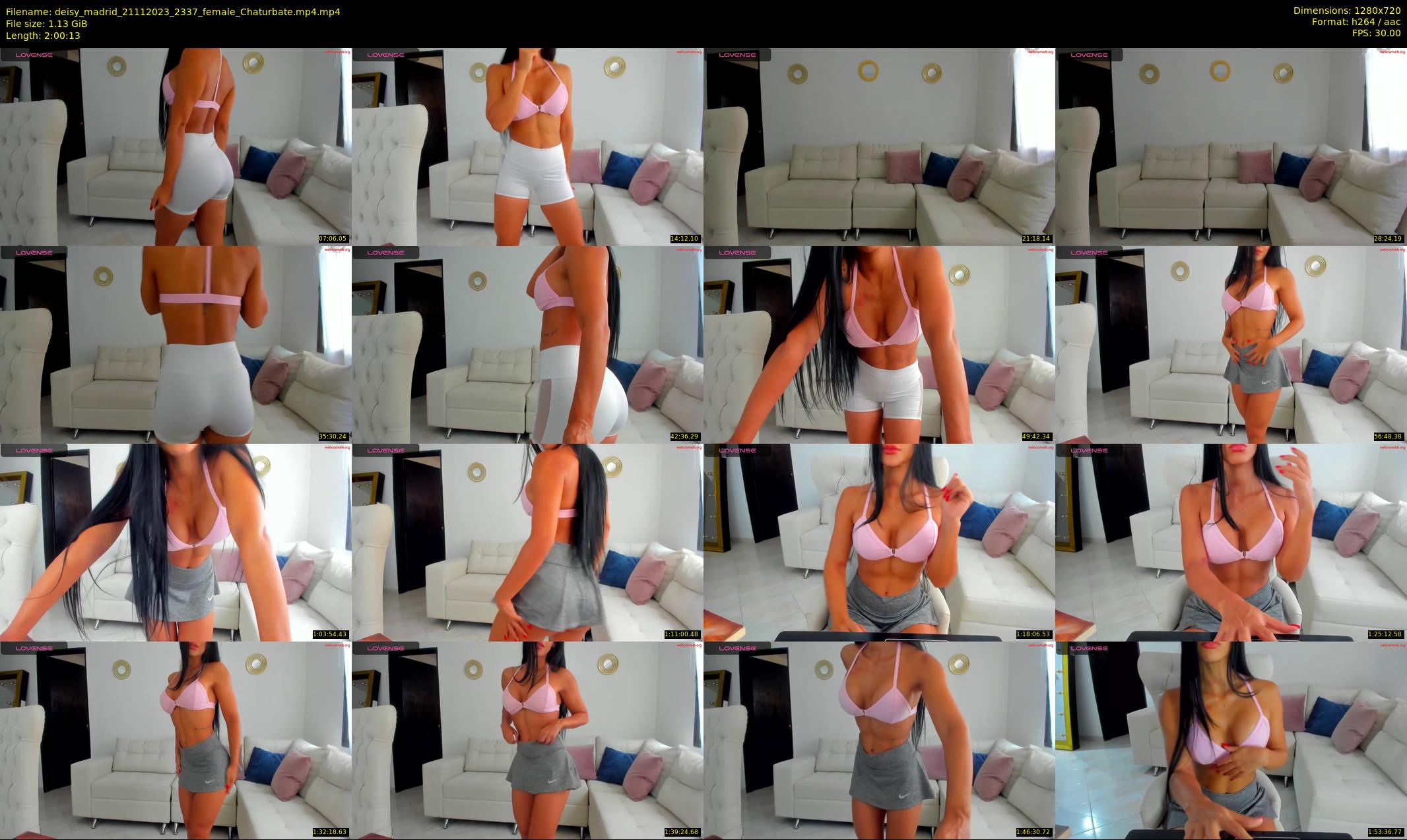 deisy_madrid — 121 minute Chaturbate female cam show recording, 720p, Nov 21, 2023
