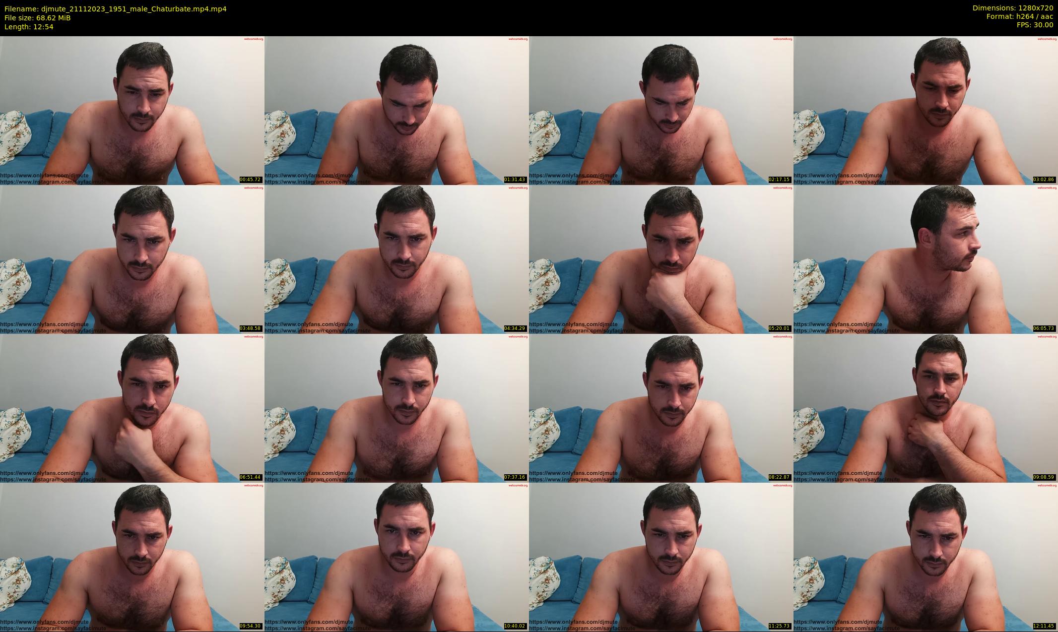 djmute — 13 minute Chaturbate male cam show recording, 720p, Nov 21, 2023
