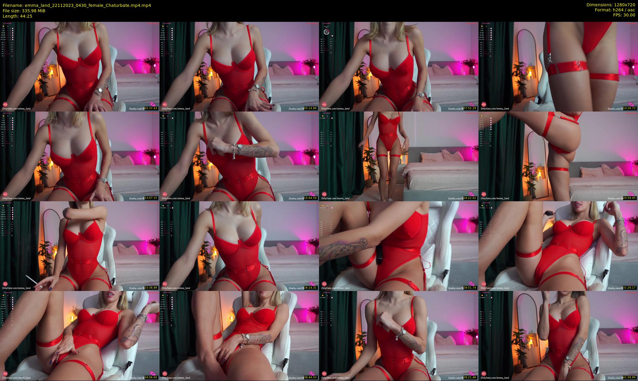 emma_land — 45 minute Chaturbate female cam show recording, 720p, Nov 22, 2023
