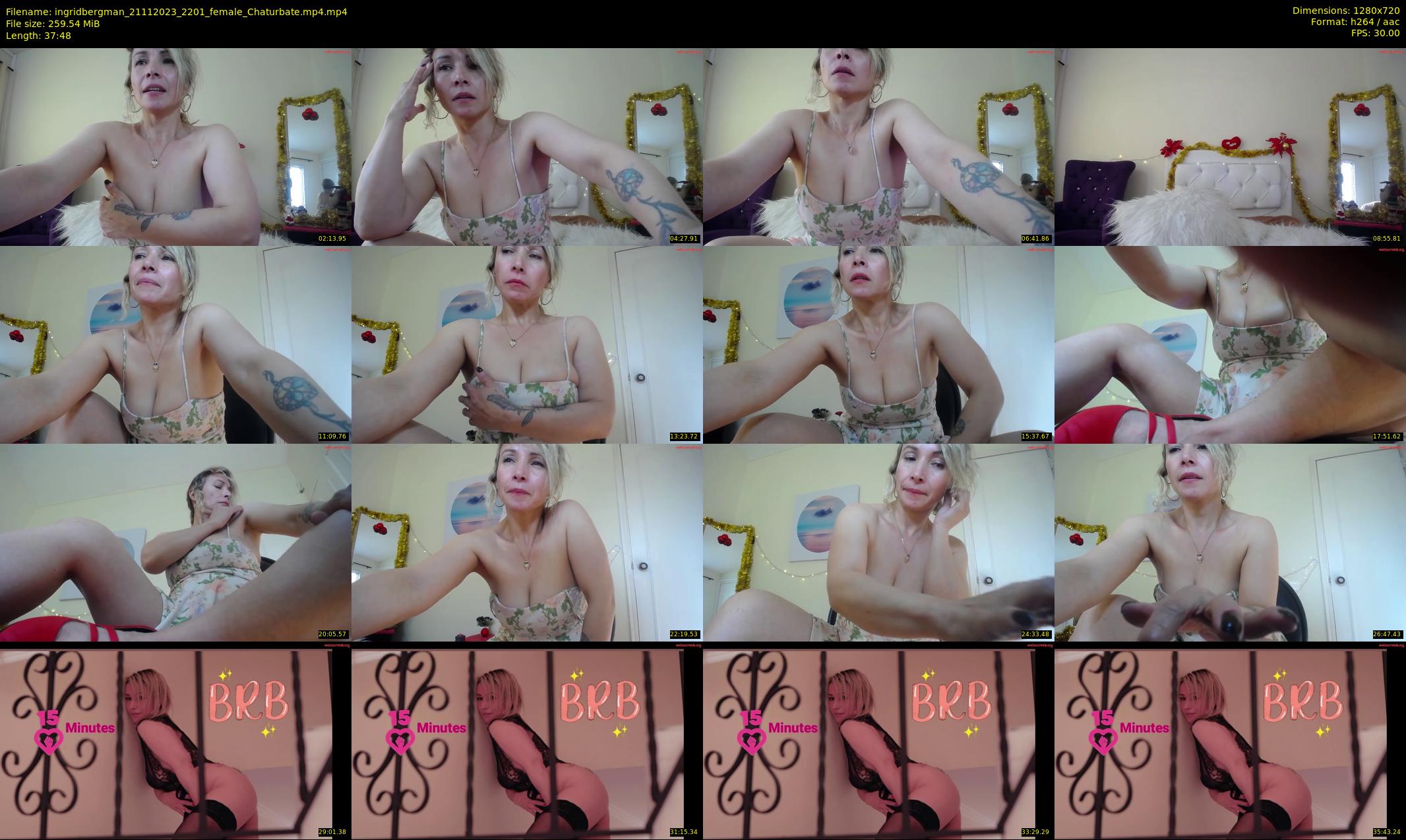 ingridbergman — 38 minute Chaturbate female cam show recording, 720p, Nov 21, 2023