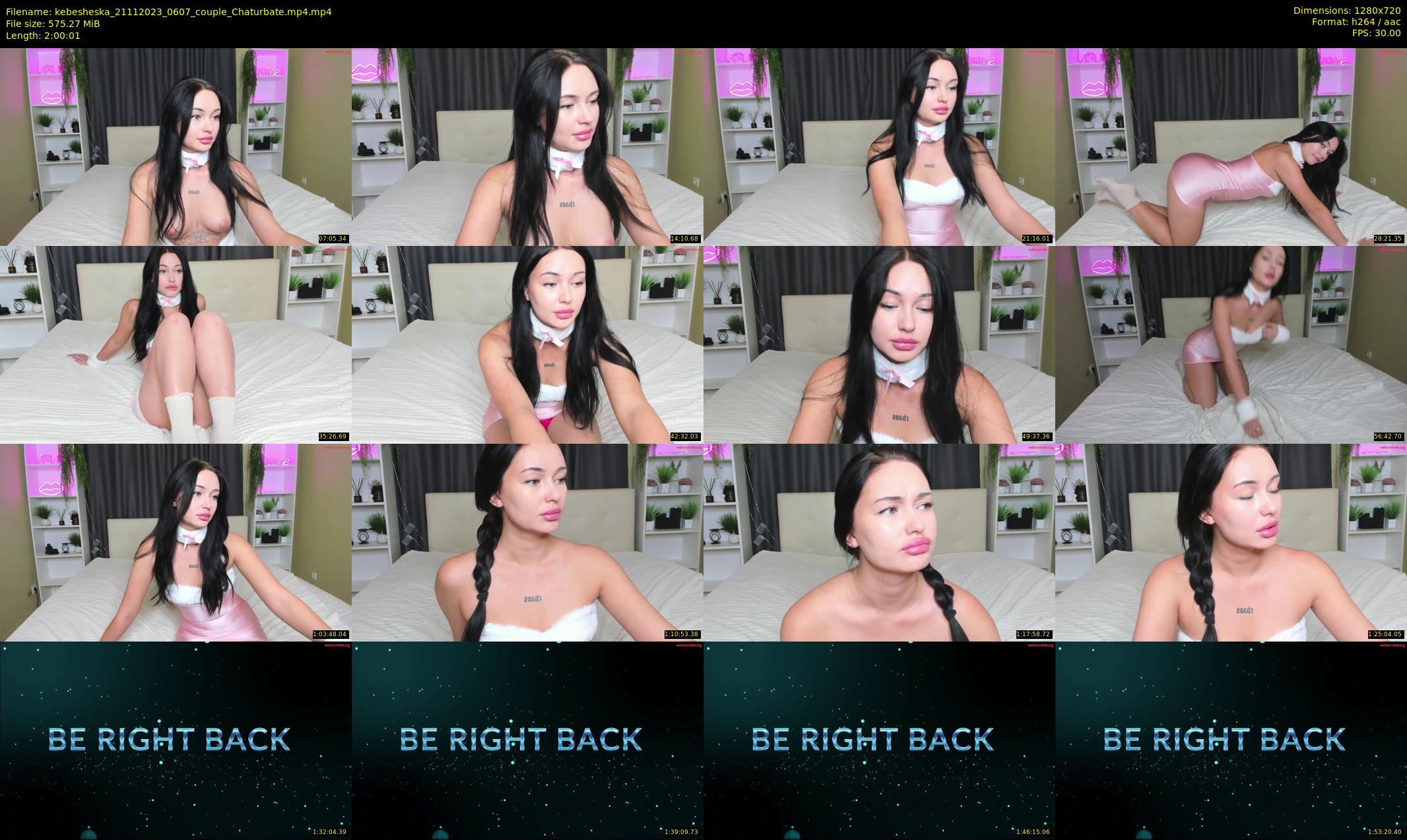 kebesheska — 121 minute Chaturbate couple cam show recording, 720p, Nov 21, 2023