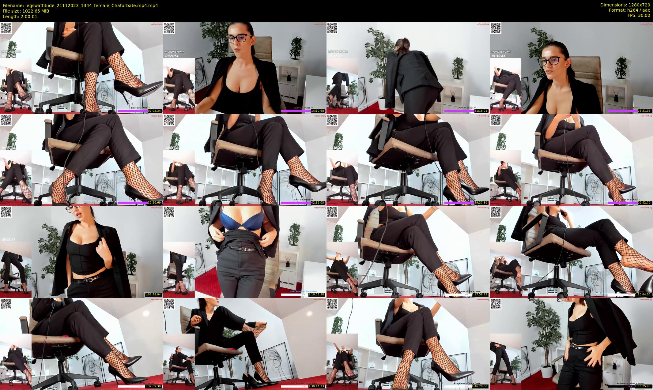 legswattitude — 121 minute Chaturbate female cam show recording, 720p, Nov 21, 2023