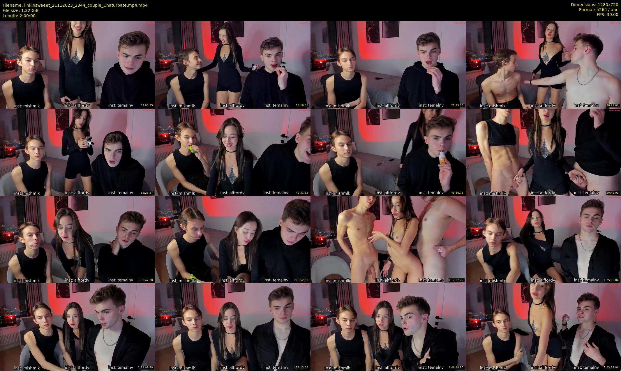linkinsweeet — 120 minute Chaturbate couple cam show recording, 720p, Nov 21, 2023