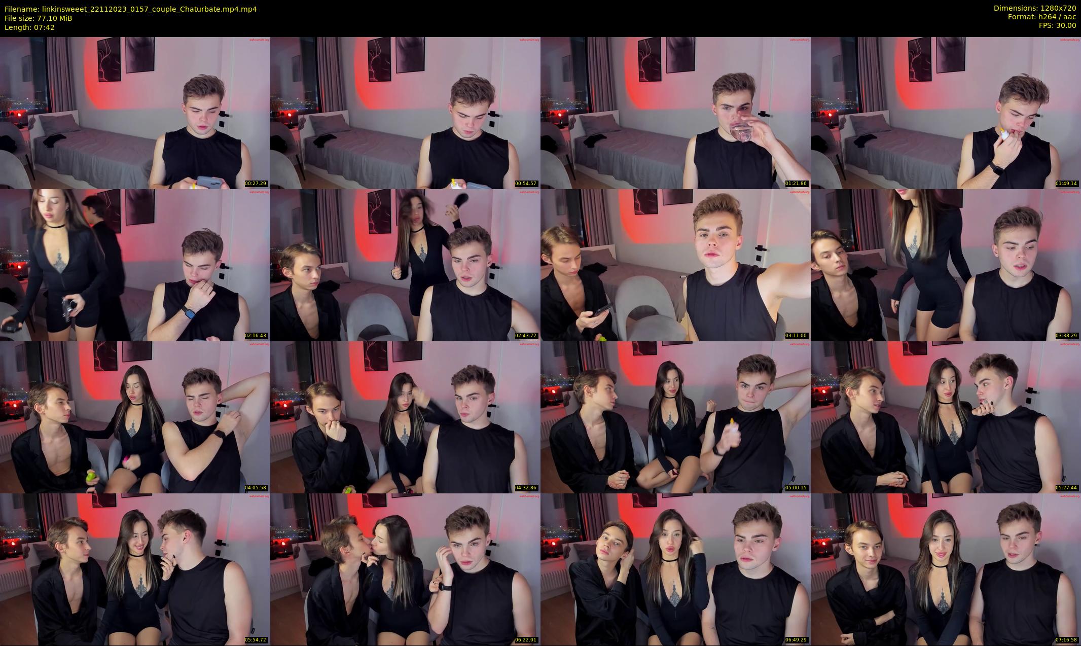 linkinsweeet — 8 minute Chaturbate couple cam show recording, 720p, Nov 22, 2023