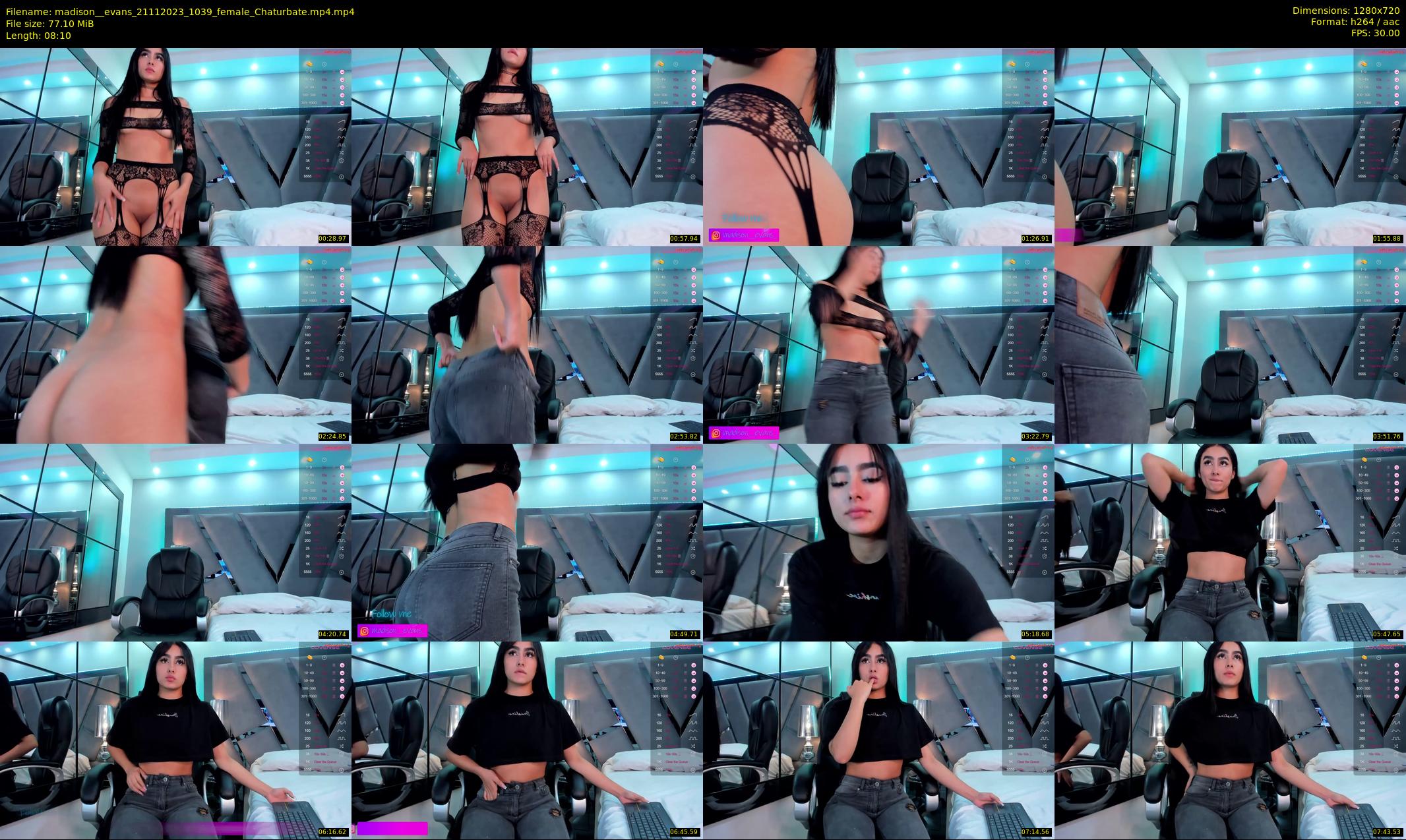 madison__evans — 9 minute Chaturbate female cam show recording, 720p, Nov 21, 2023