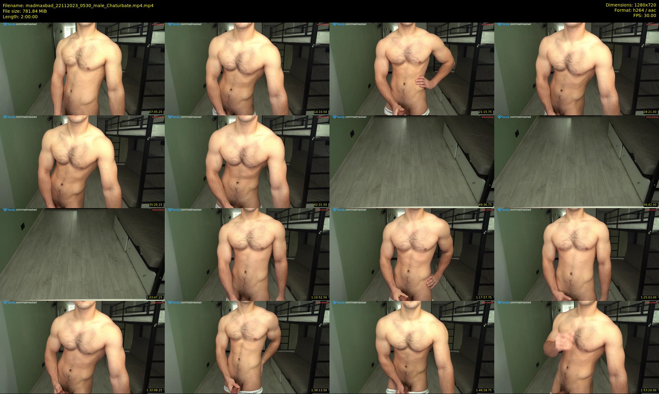 madmaxbad — 120 minute Chaturbate male cam show recording, 720p, Nov 22, 2023