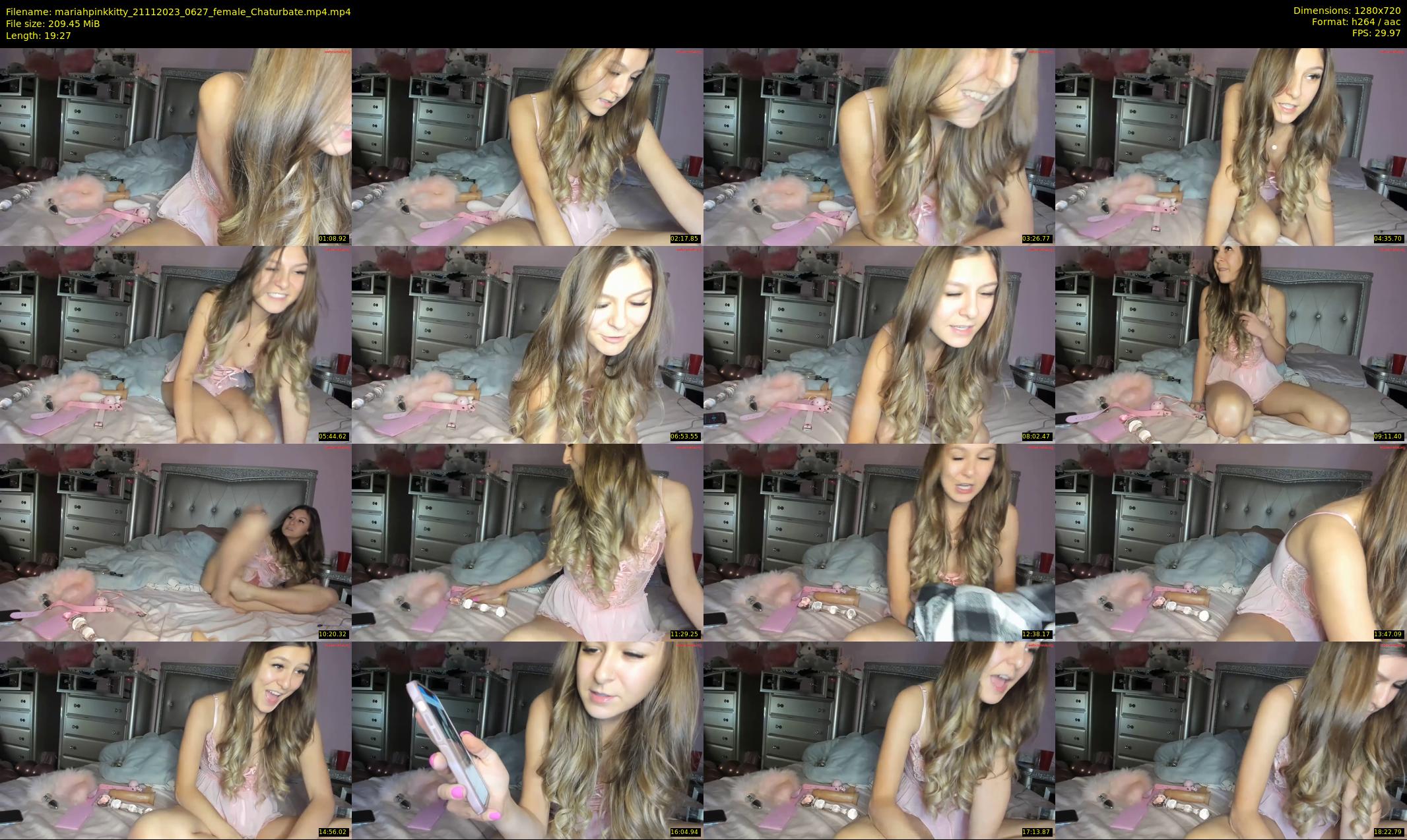mariahpinkkitty — 20 minute Chaturbate female cam show recording, 720p, Nov 21, 2023