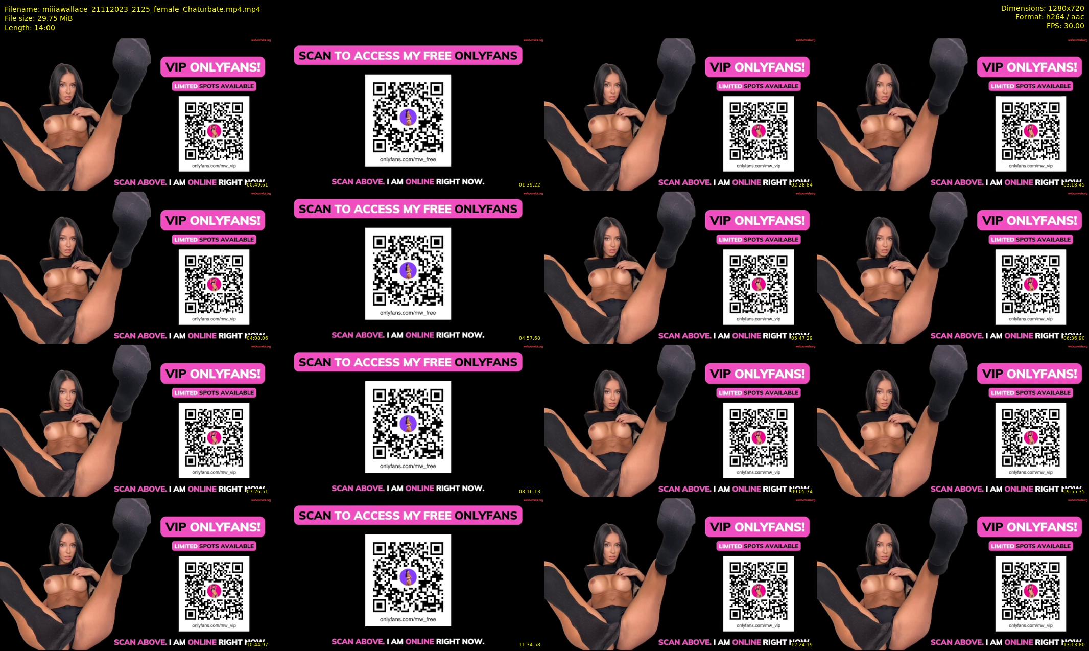 miiiawallace — 14 minute Chaturbate female cam show recording, 720p, Nov 21, 2023