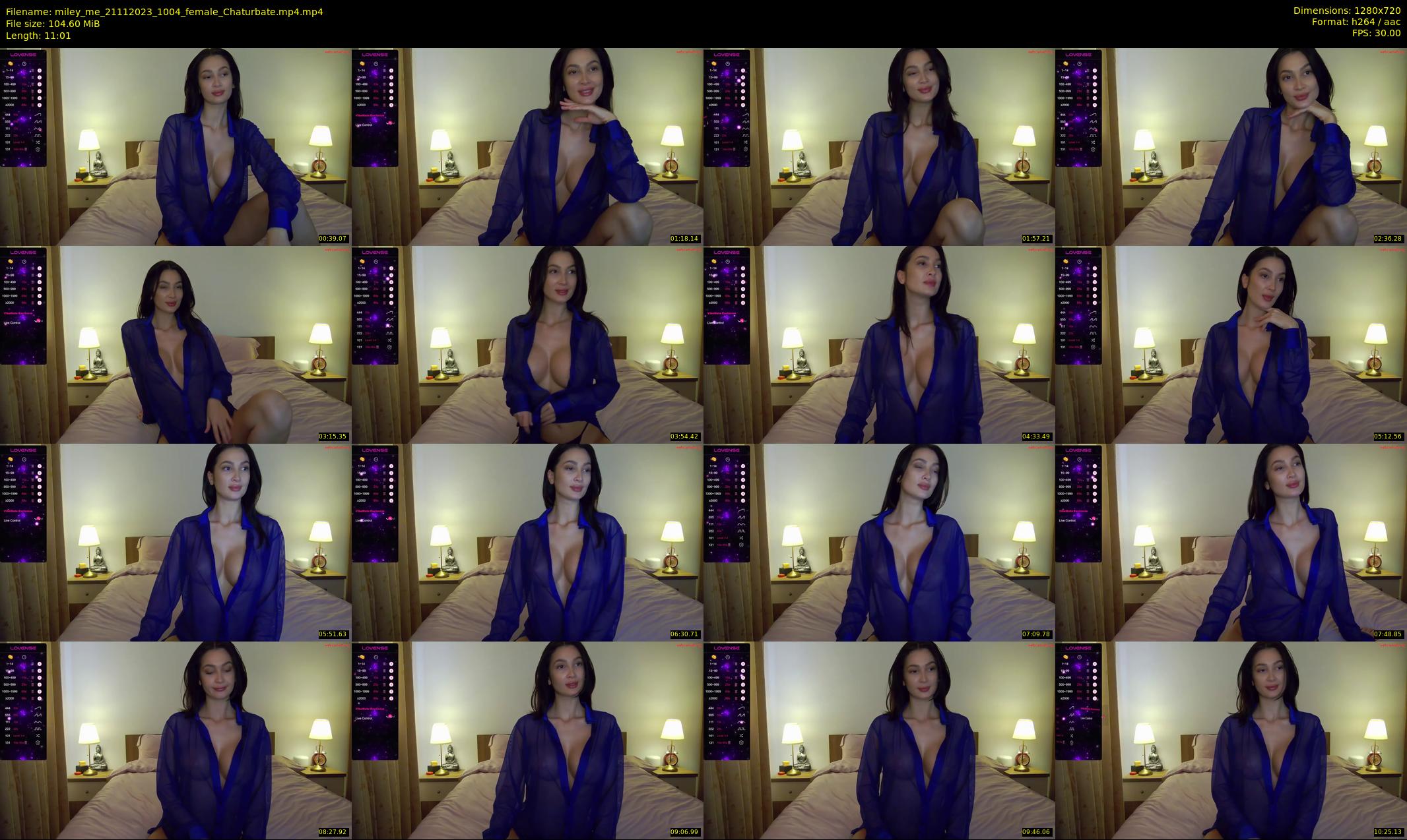 miley_me — 12 minute Chaturbate female cam show recording, 720p, Nov 21, 2023
