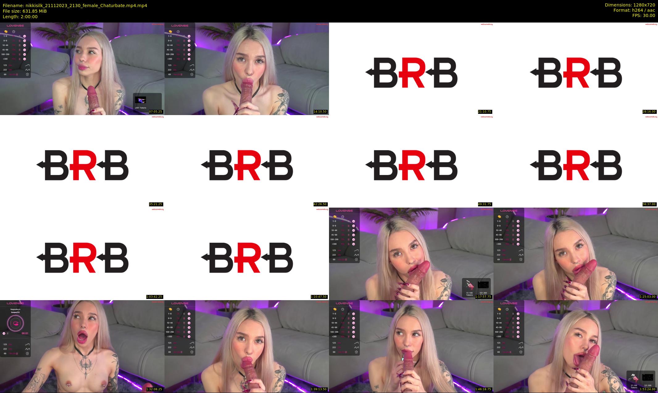 nikkisilk — 120 minute Chaturbate female cam show recording, 720p, Nov 21, 2023