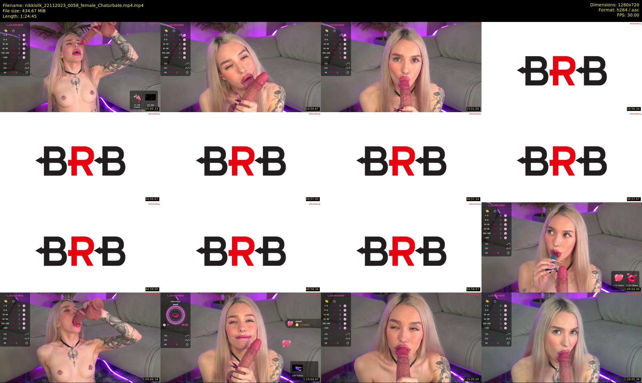 nikkisilk — 85 minute Chaturbate female cam show recording, 720p, Nov 22, 2023