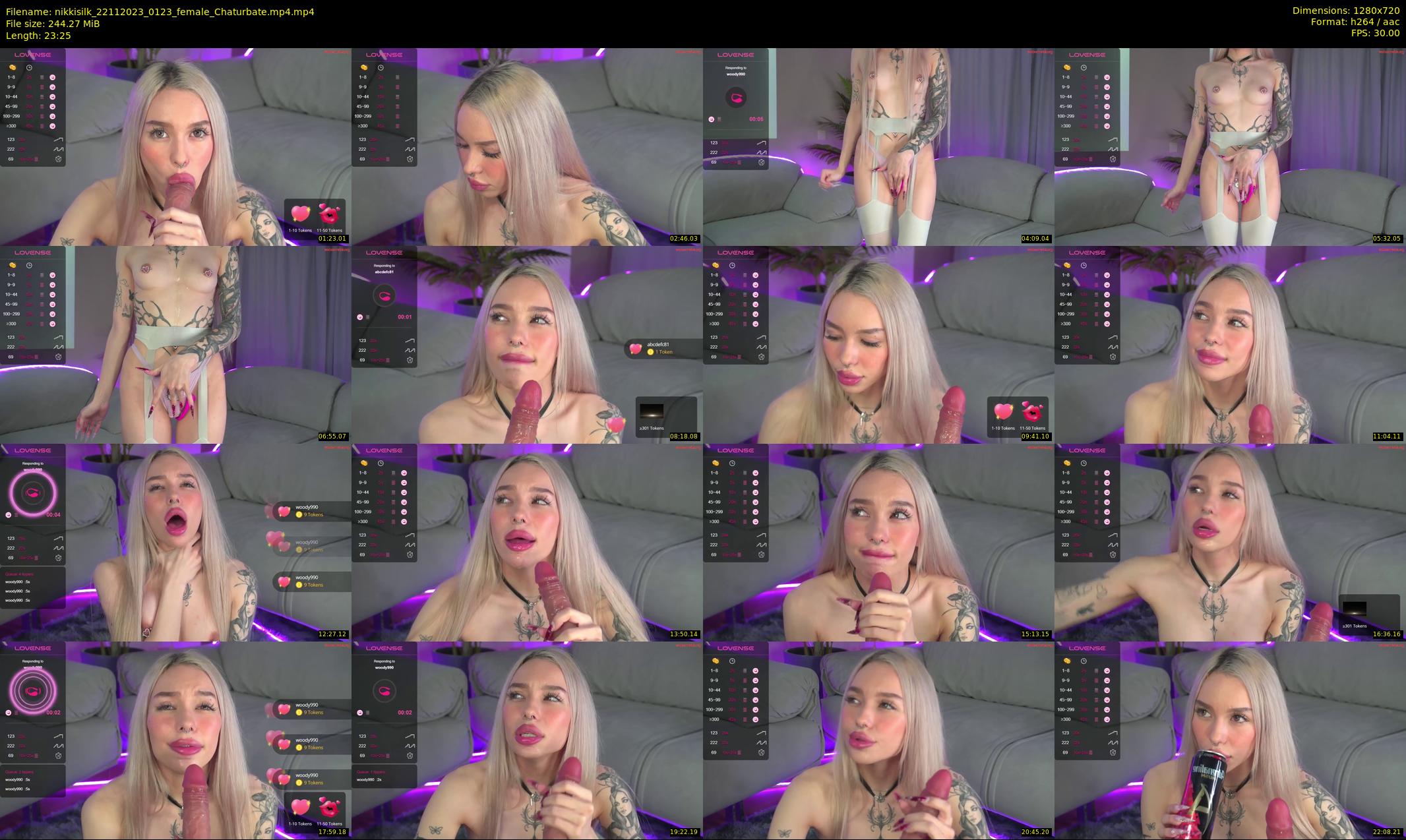 nikkisilk — 24 minute Chaturbate female cam show recording, 720p, Nov 22, 2023
