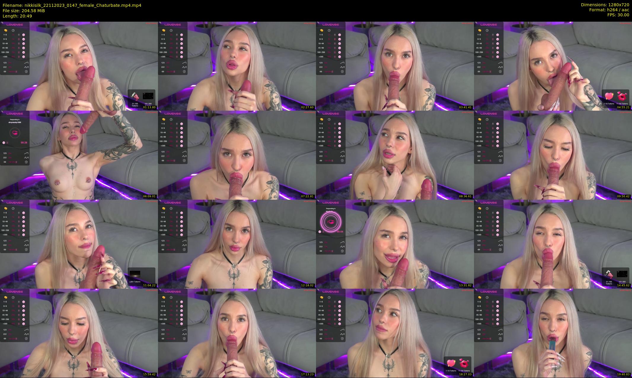nikkisilk — 21 minute Chaturbate female cam show recording, 720p, Nov 22, 2023