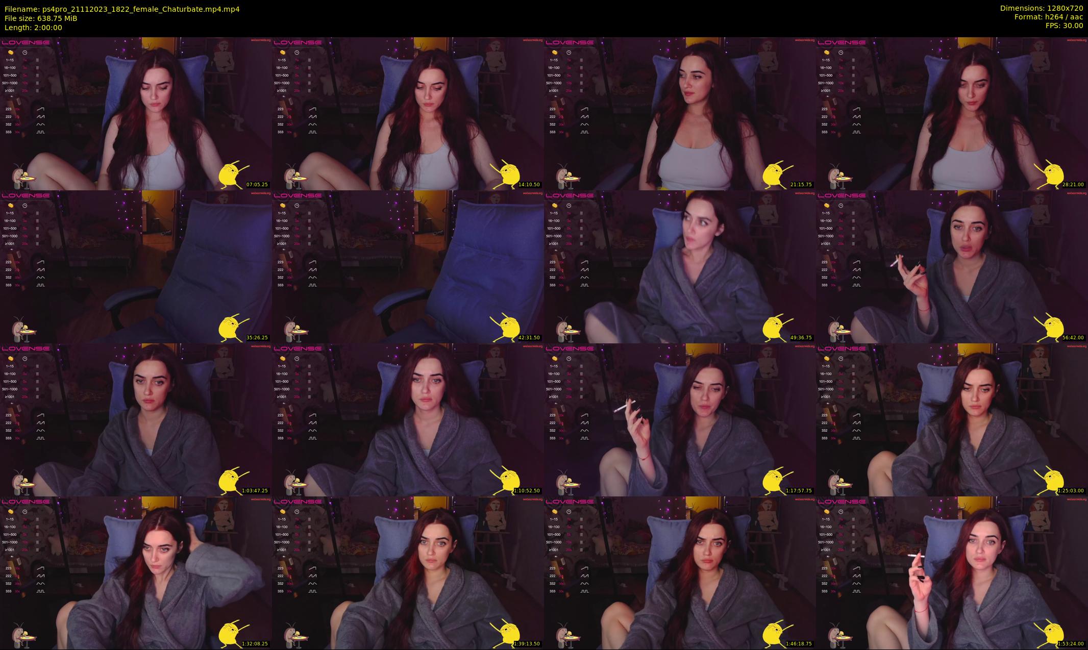 ps4pro — 120 minute Chaturbate female cam show recording, 720p, Nov 21, 2023