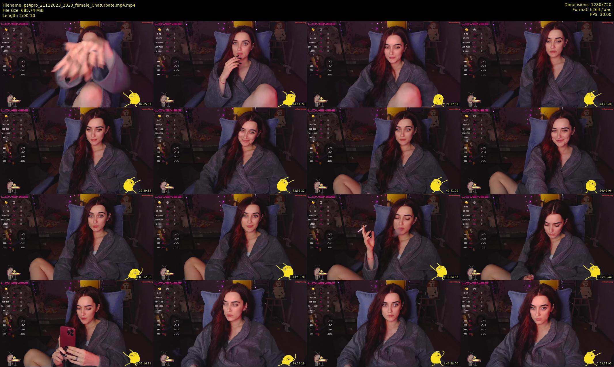 ps4pro — 121 minute Chaturbate female cam show recording, 720p, Nov 21, 2023