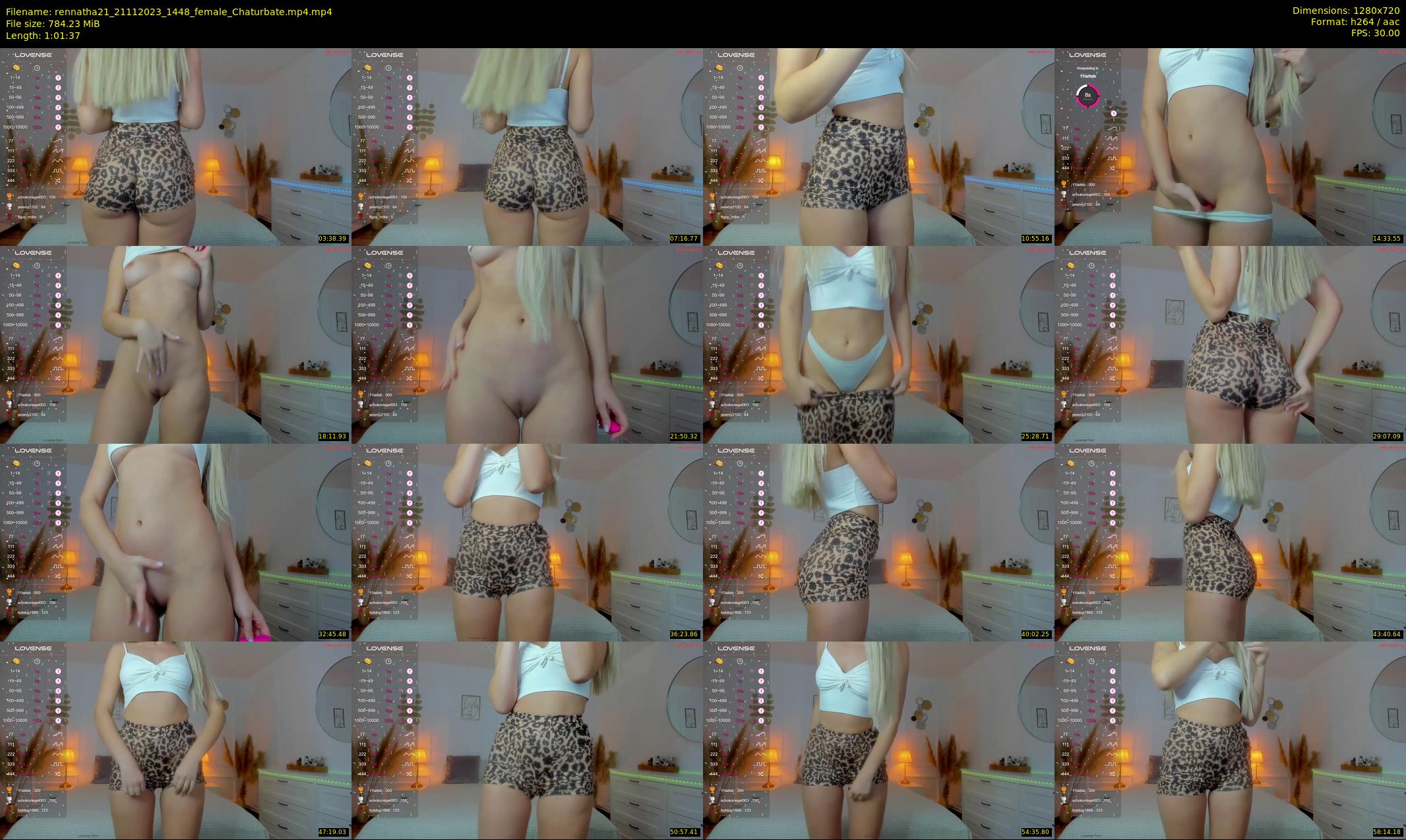 rennatha21 — 62 minute Chaturbate female cam show recording, 720p, Nov 21, 2023