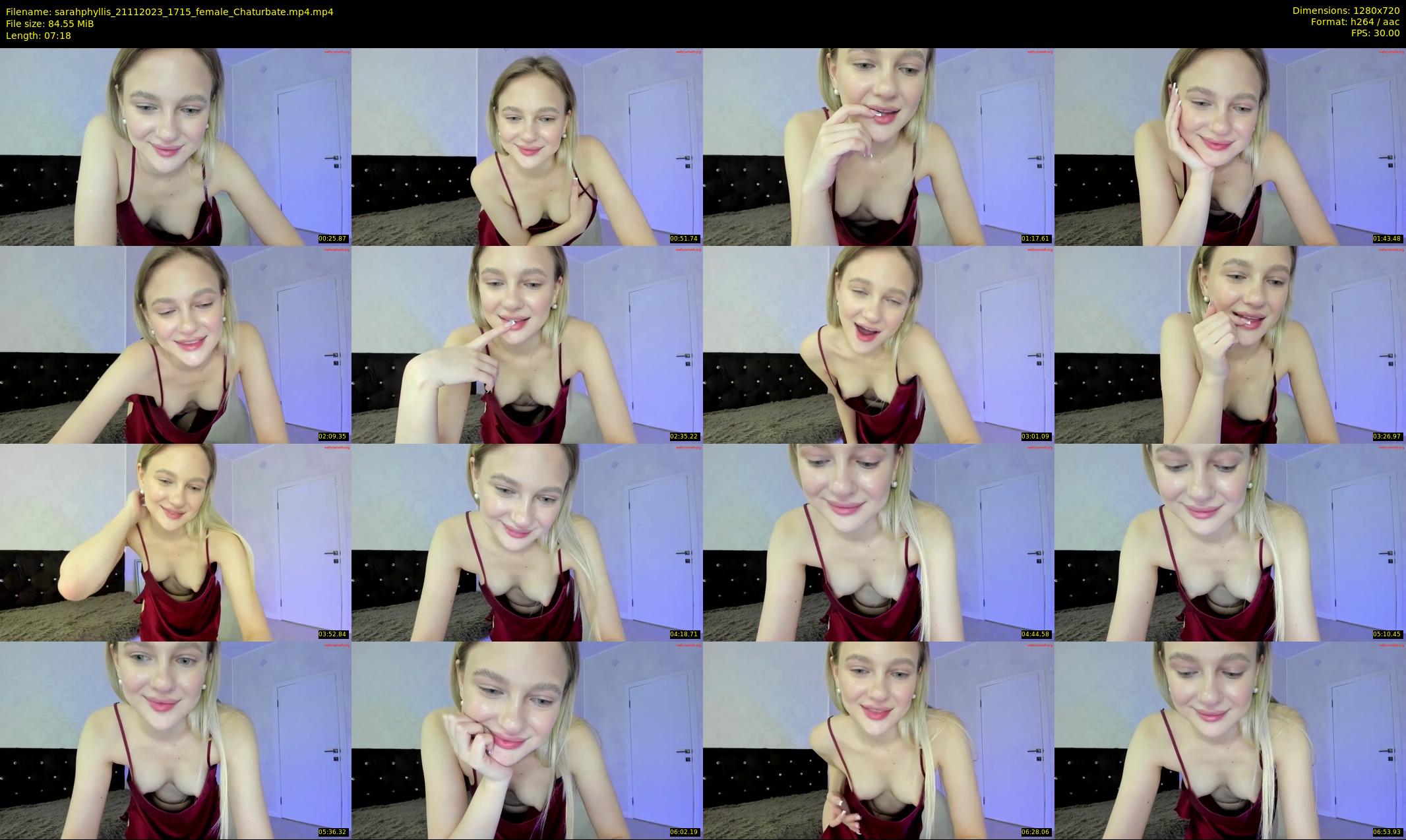 sarahphyllis — 8 minute Chaturbate female cam show recording, 720p, Nov 21, 2023